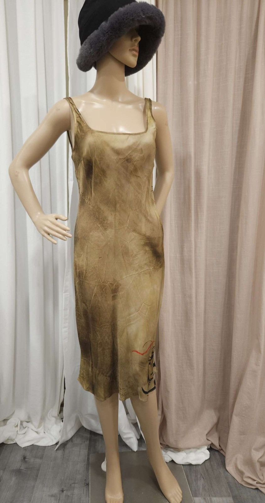 Designer × Zara Limited Edition Printed Suspender Dress By ZARA Size S / US 4 / IT 40 - 2 Thumbnail