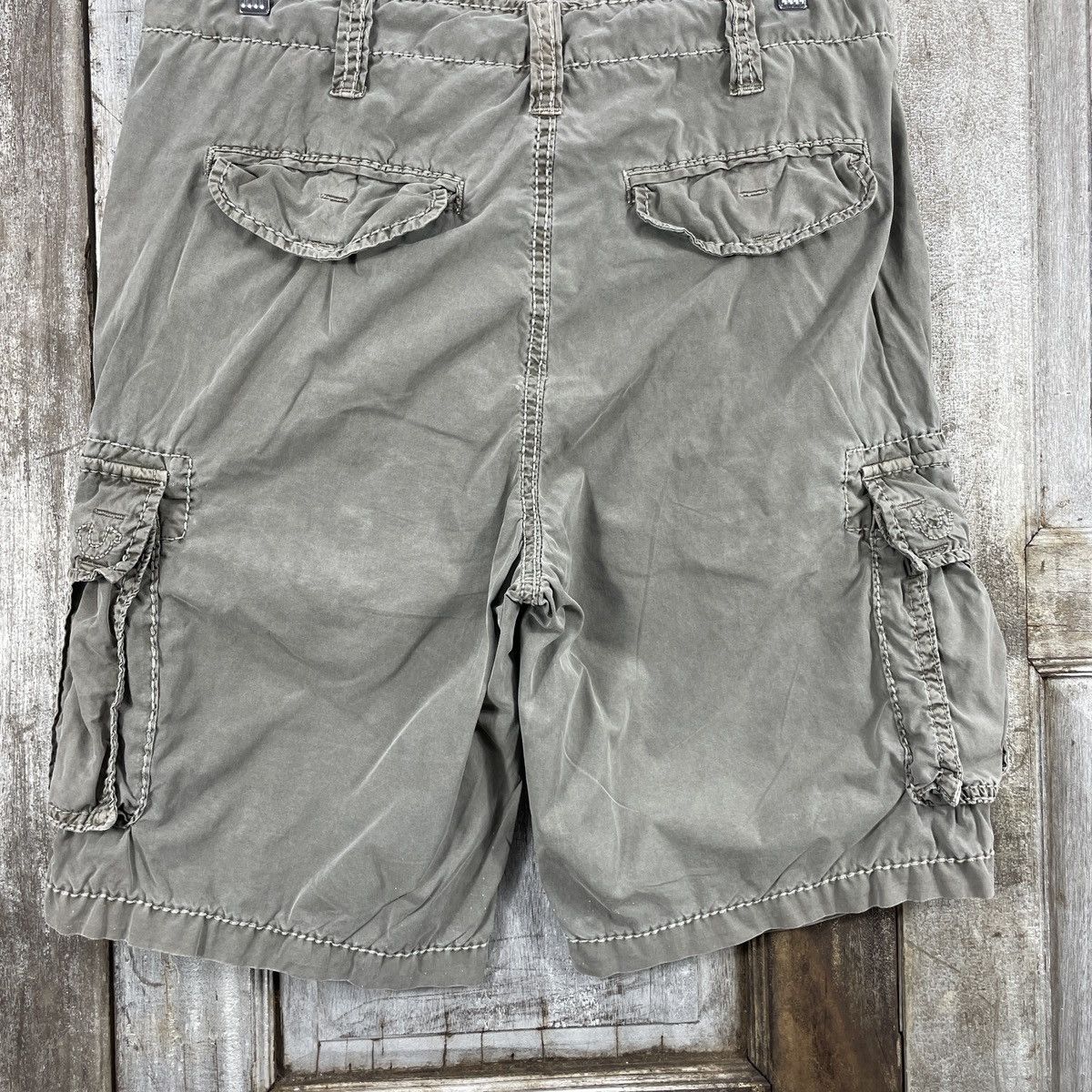 Japanese Brand Vintage Y2K True Religion Shorts Cargo Pants Size US 33 - 3 Thumbnail