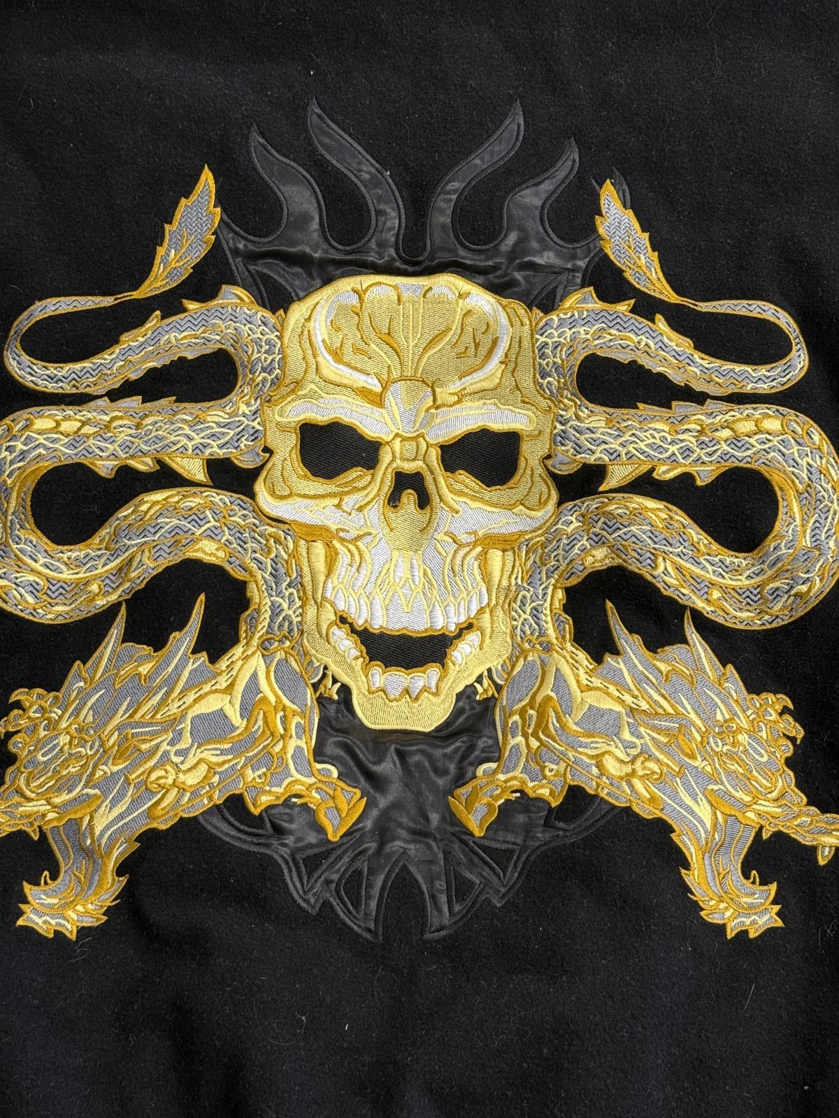 Designer Miskeen Originals Skull Dragon Varsity Jacket Philly XL Size US XL / EU 56 / 4 - 7 Thumbnail