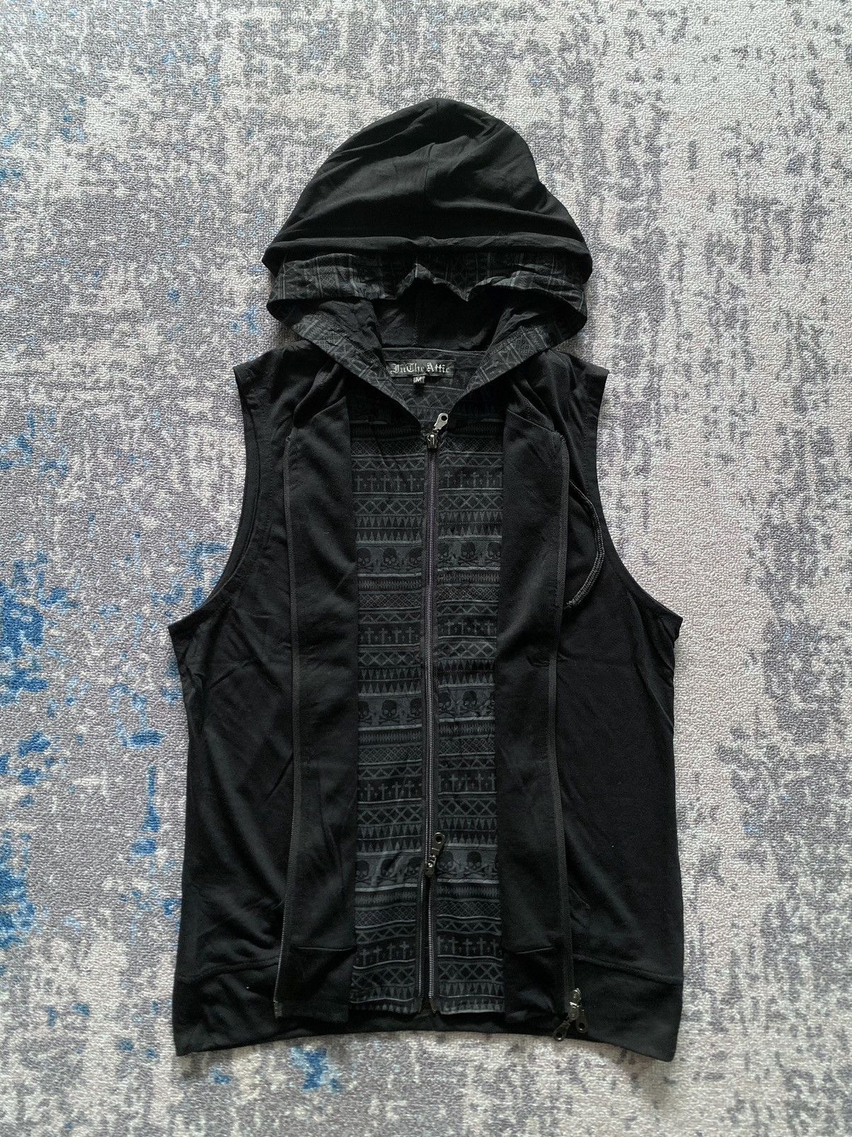 If Six Was Nine × Japanese Brand × Le Grande Bleu (L.G.B.) Japanes In the attic double zip skull print hoodie Size US M / EU 48-50 / 2 - 2 Thumbnail