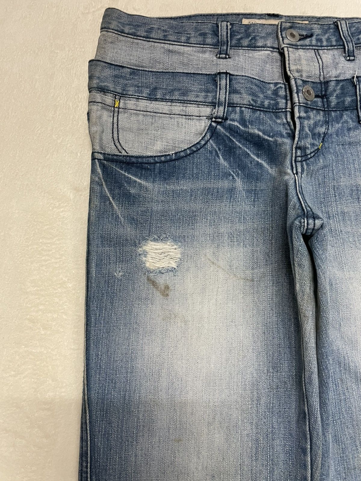 Japanese Brand Vintage WG Japanese Brand Double Waist Denim Jeans Size US 30 / EU 46 - 6 Thumbnail