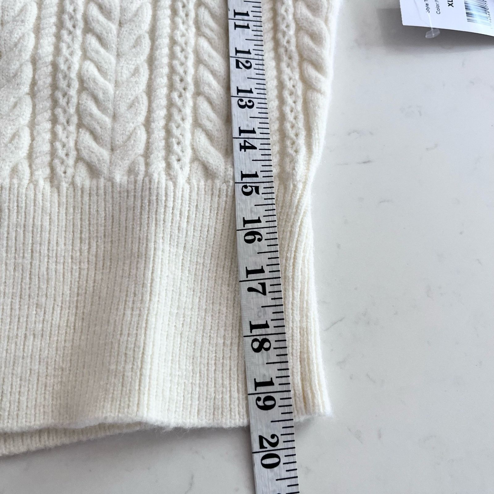 Other Alexia Admor Hazel Ivory Cable Knit Cardigan Sweater Size XL / US 12-14 / IT 48-50 - 10 Thumbnail