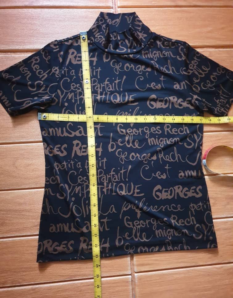 Japanese Brand George Rech Paris monogram turtle neck Shirt Size M / US 6-8 / IT 42-44 - 7 Thumbnail