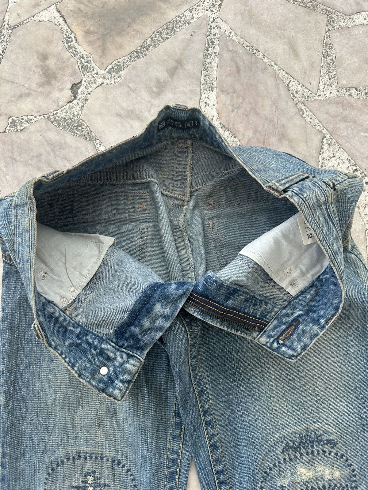 Japanese Brand Custom Culture Patchwork Denim Vintage Size US 30 / EU 46 - 7 Thumbnail