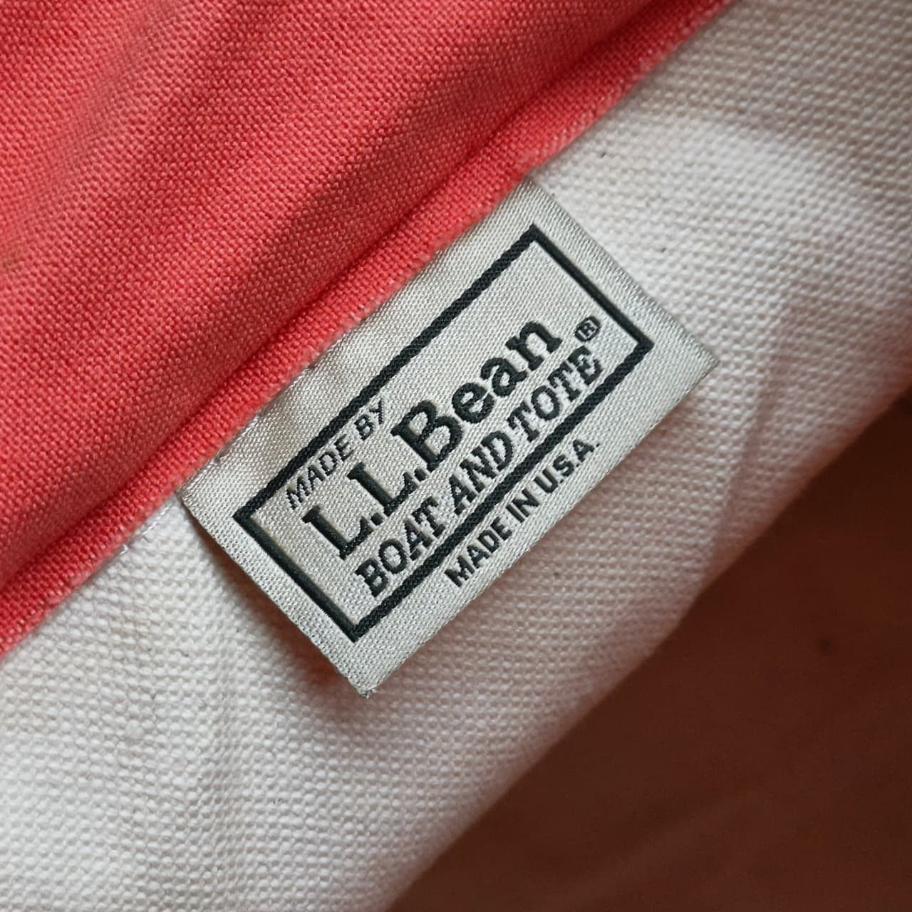 L.L. Bean Vintage LL Bean Boat and Tote Zip Hand Bag Heavy Duty Canvas Size ONE SIZE - 10 Thumbnail