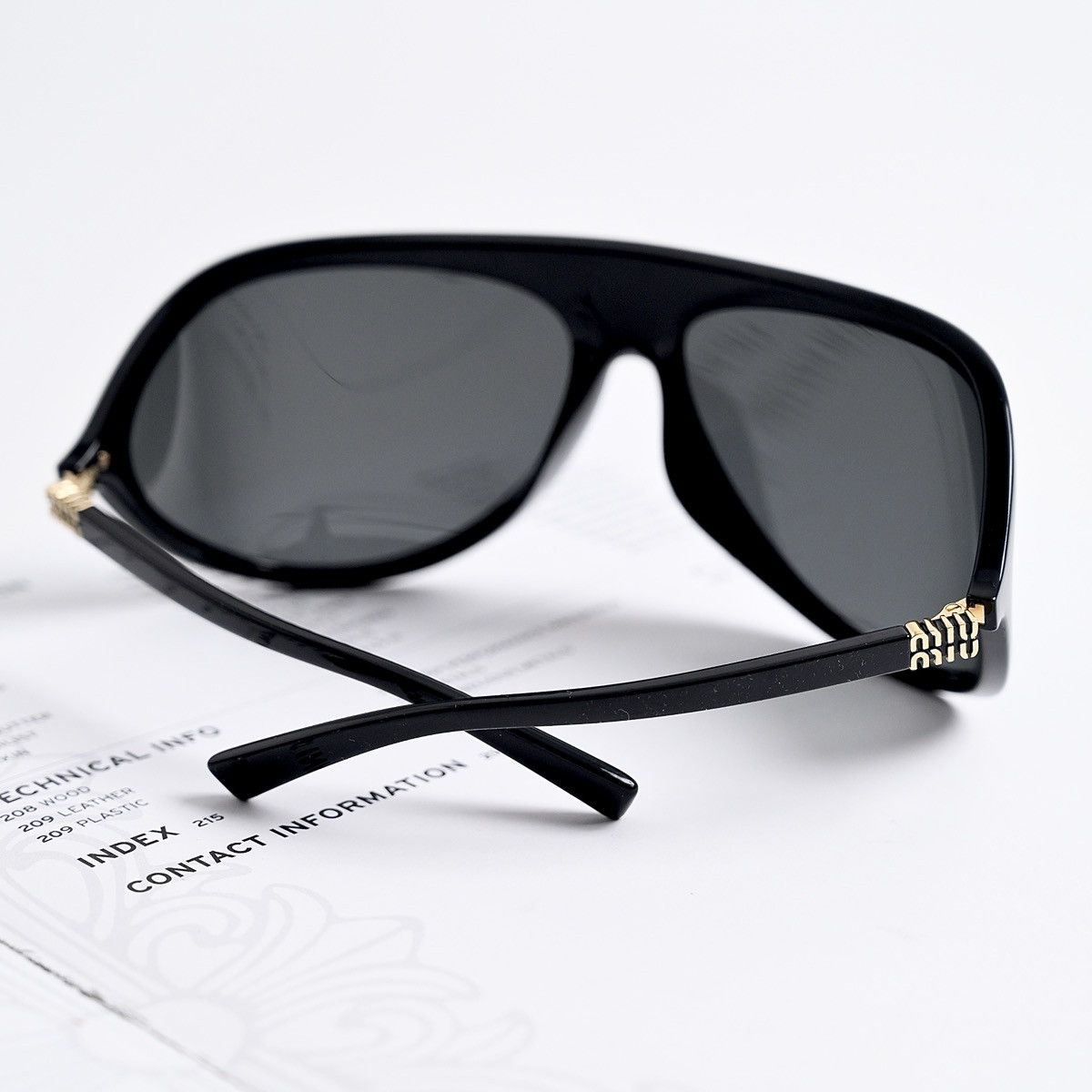 Miu Miu MIU MIU 0MU A01S 1AB5S0 SUNGLASSES Size ONE SIZE - 10 Thumbnail