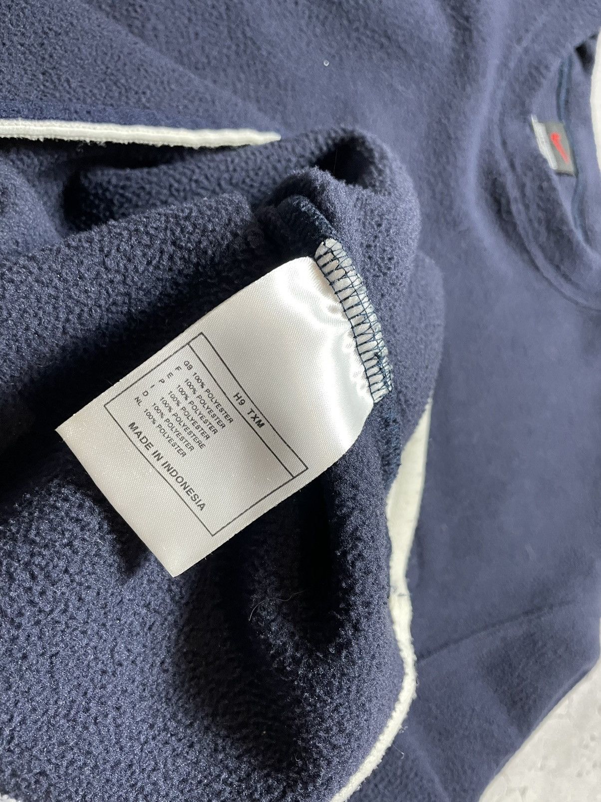 Nike Vintage 90s Fleece Teddy Sweatshirt Nike Swoosh Drill Y2K Size US S / EU 44-46 / 1 - 8 Thumbnail