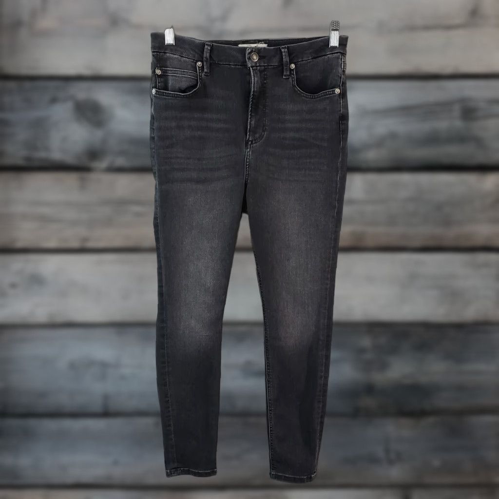 Free People Free People We The Free Montana Skinny Jeans Womens Black 31 Inseam 26.5" High Rise Distressed: No Size 24" / US 00 / IT 34 - 1 Thumbnail