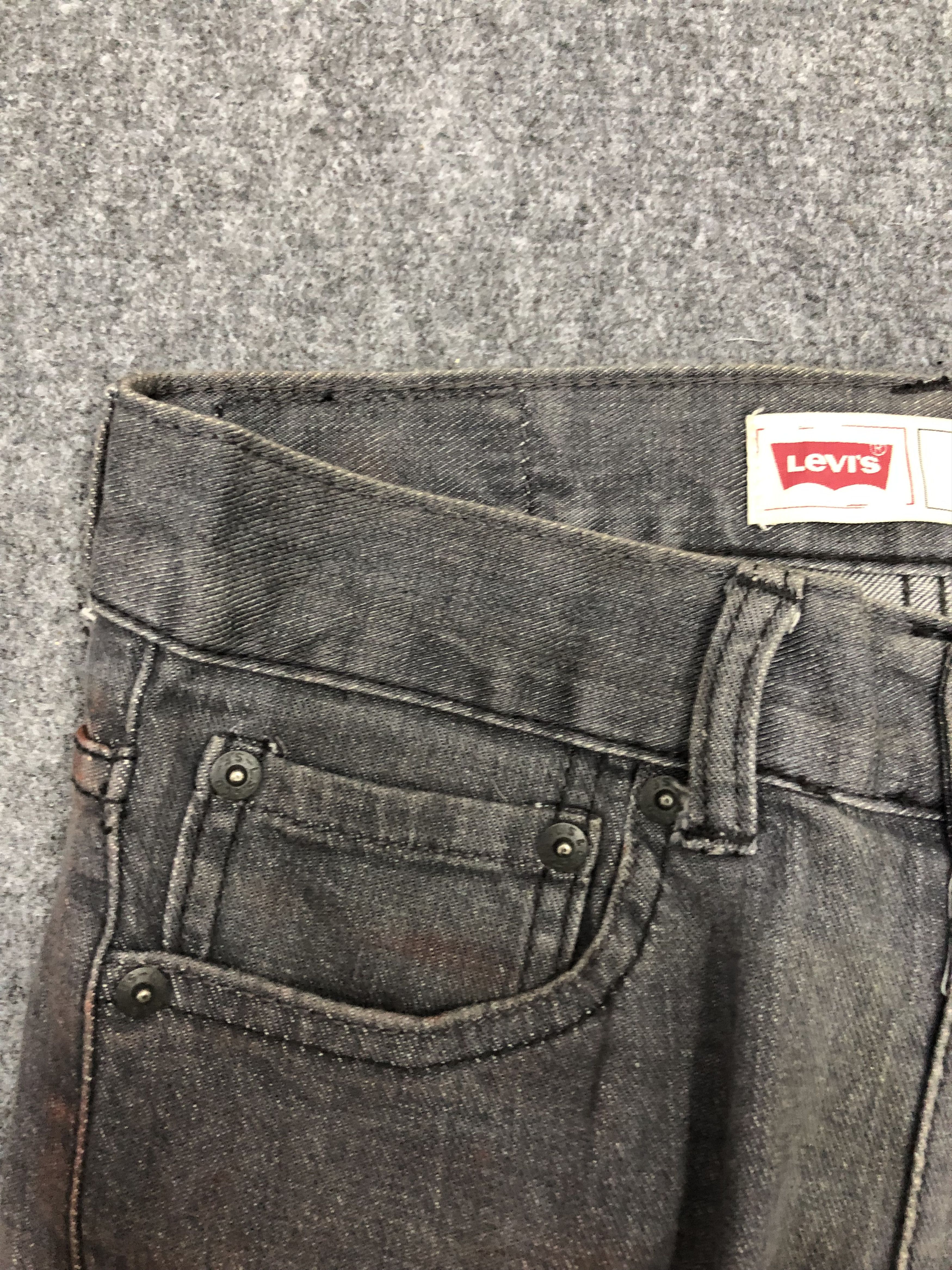 Levi's × Vintage Vintage Levis 510 Faded Black Skinny Jeans DP1283 Size US 27 - 10 Thumbnail