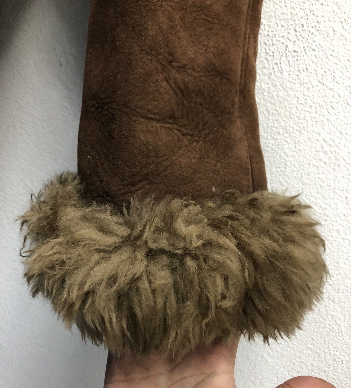 Leather Vintage Rotiny Fur Leather Jacket Size M / US 6-8 / IT 42-44 - 6 Thumbnail