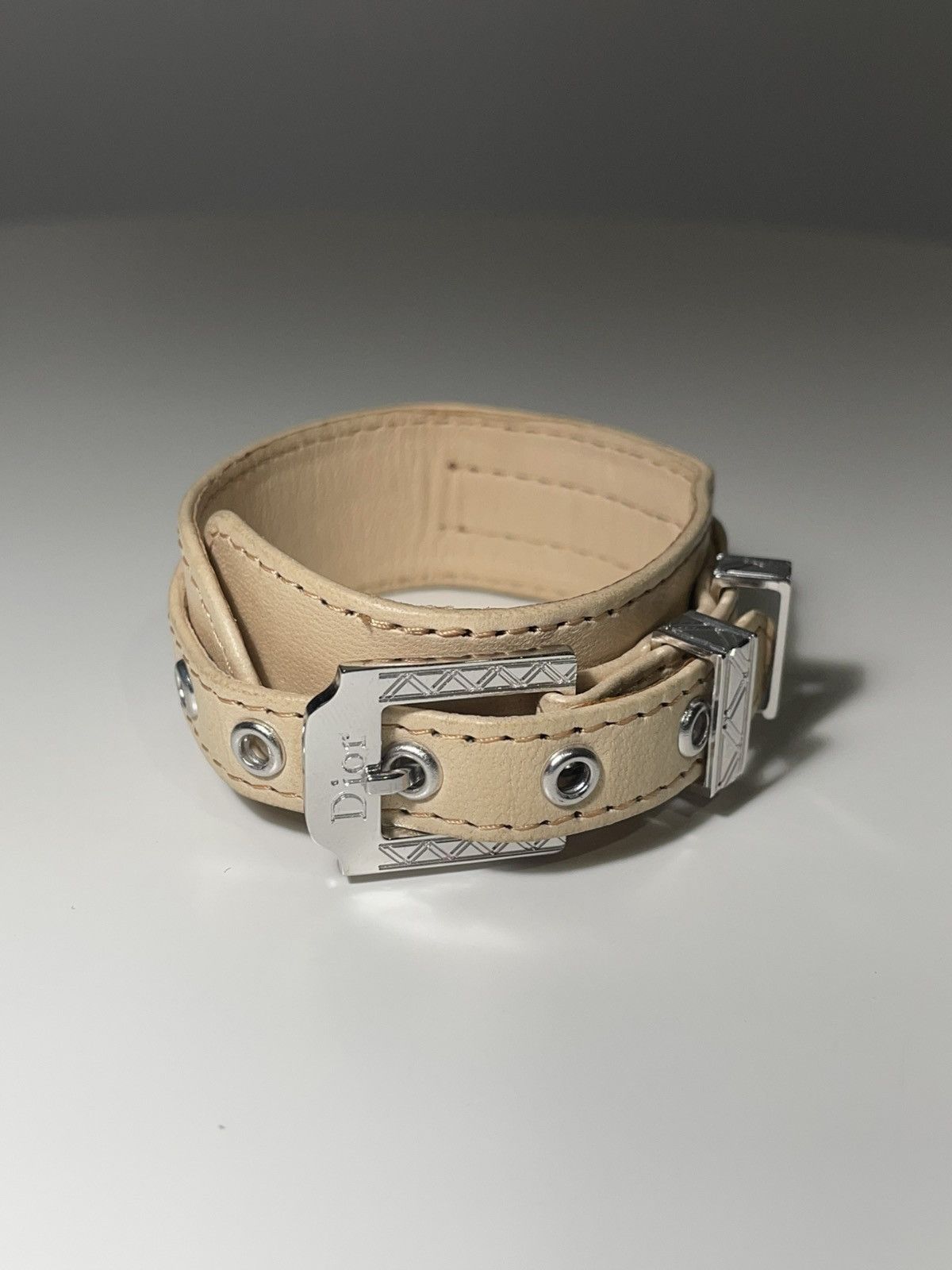 Dior Rare Dior by John Galliano Leather Choker Necklace Size ONE SIZE - 1 Thumbnail