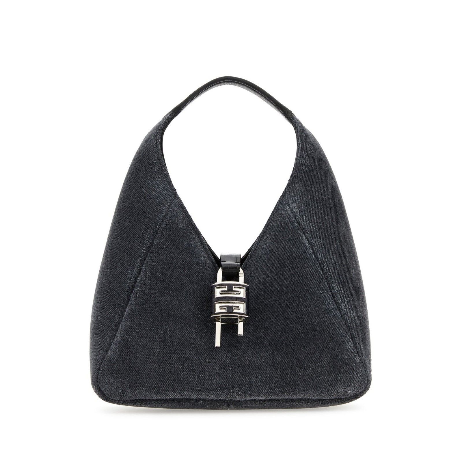 GIVENCHY G-Hobo Mini Black Denim Top Handle Bag New & Authen