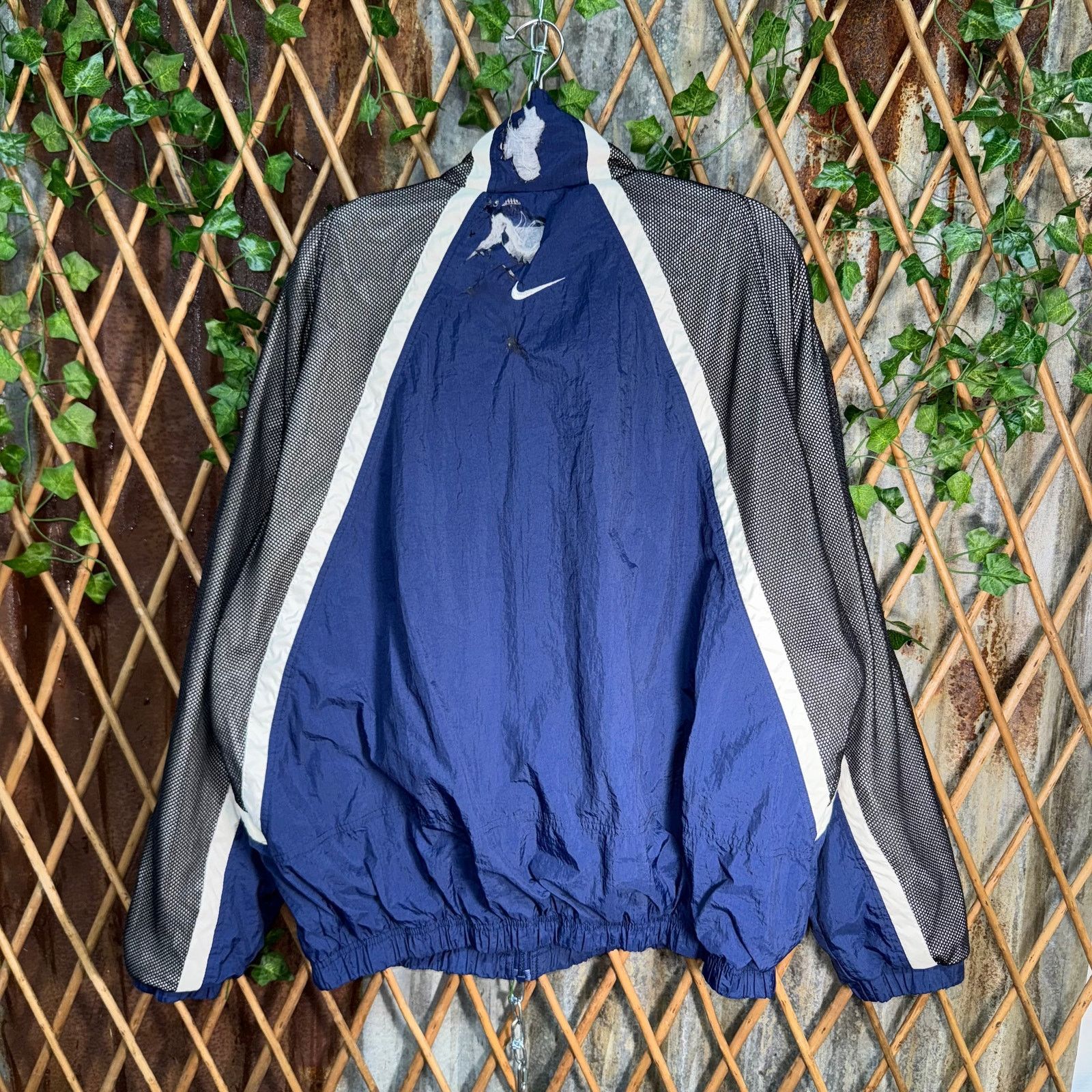 Nike Vintage Y2K Nike 1990s embroidered swoosh zip up windbreaker Size US XXL / EU 58 / 5 - 2 Thumbnail