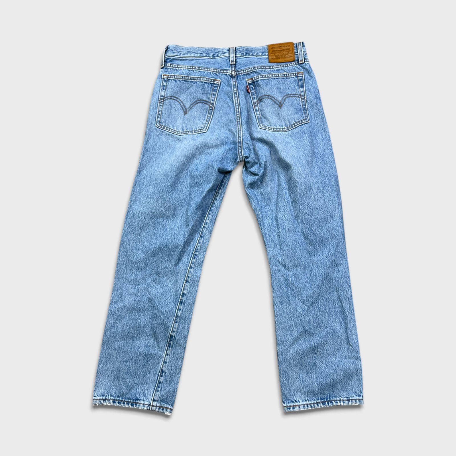 Levi's × Vintage Levi’s Wedgie Straight Jeans 28x26 High Waist Blue Denim Size 28" / US 6 / IT 42 - 6 Thumbnail