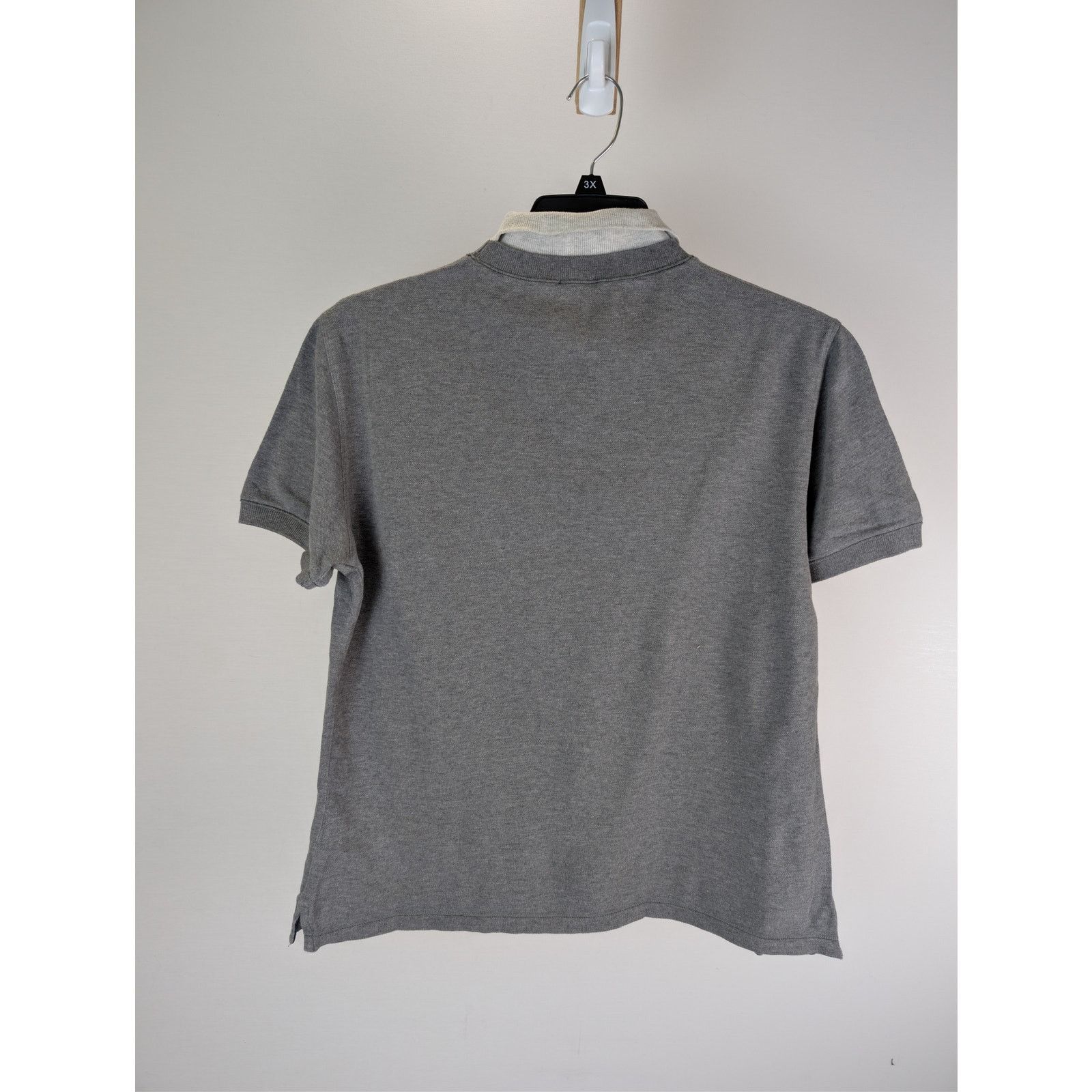 Brunello Cucinelli o1rshd1 CC20 grey cotton polo shirt with a white collar Size US M / EU 48-50 / 2 - 10 Thumbnail