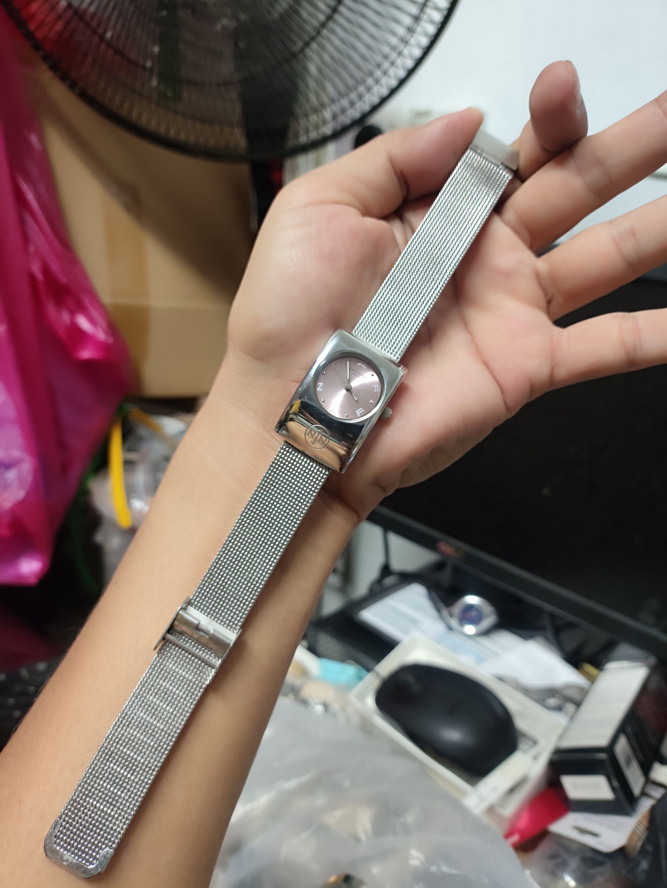 Japanese Brand Vintage TANK DESIGN WATCH BY NAFNAF JAPAN QUARTZ WATCH Size ONE SIZE - 7 Thumbnail