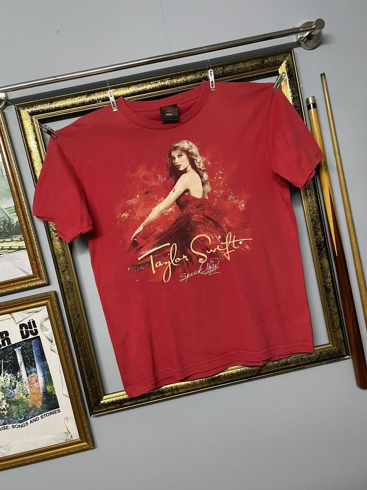 Vintage Vintage Orignal Taylor Swift Speak Now Tour Distressed Tee Size US M / EU 48-50 / 2 - 2 Thumbnail