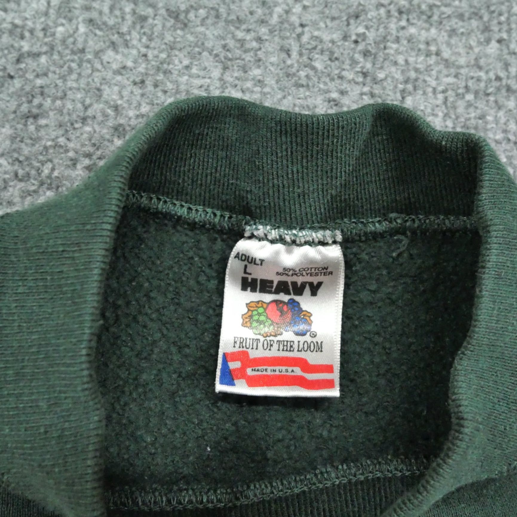 Fruit Of The Loom VINTAGE Fire Marshal Sweatshirt Men Large Green Pullover Missouri Department 90s Nike Size US L / EU 52-54 / 3 - 4 Thumbnail