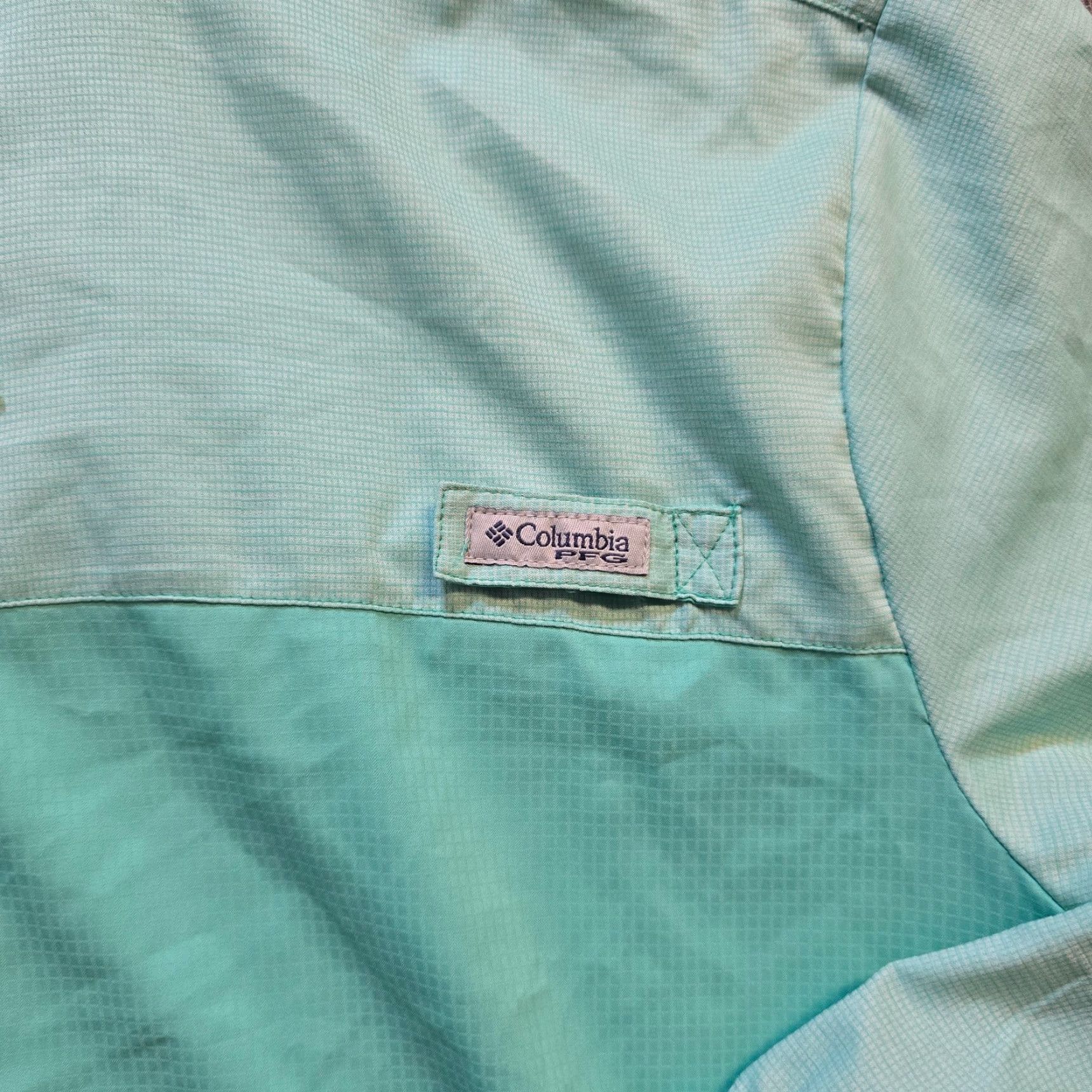Vintage Columbia Jacket Womens 1X Green Lightweight Hoodie Pockets Outdoor Windbreaker Coat Shirt? Size XL / US 12-14 / IT 48-50 - 3 Thumbnail