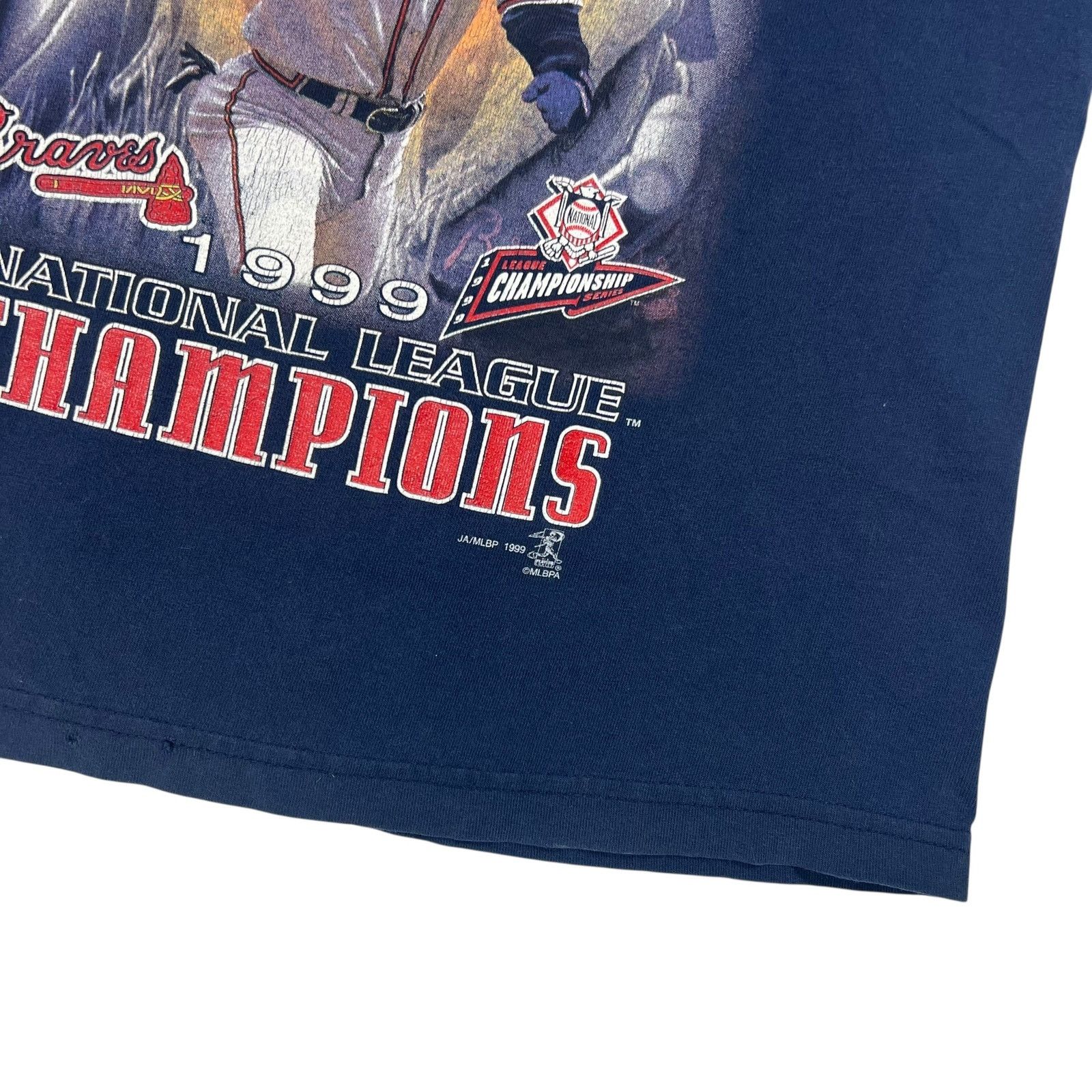 MLB × Vintage Vintage 1999 Atlanta Braves National League Champs tee (XS) Size US XS / EU 42 / 0 - 3 Thumbnail