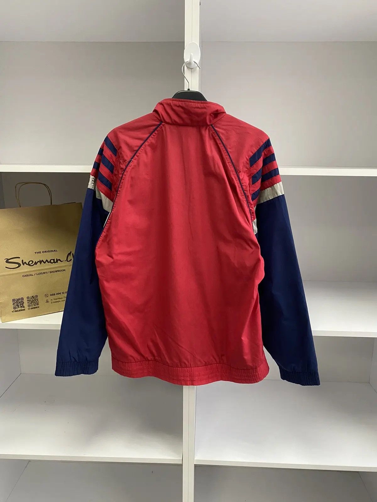 Adidas × Vintage Vintage Adidas Red 90s Style Track Jacket Size US M / EU 48-50 / 2 - 13 Thumbnail