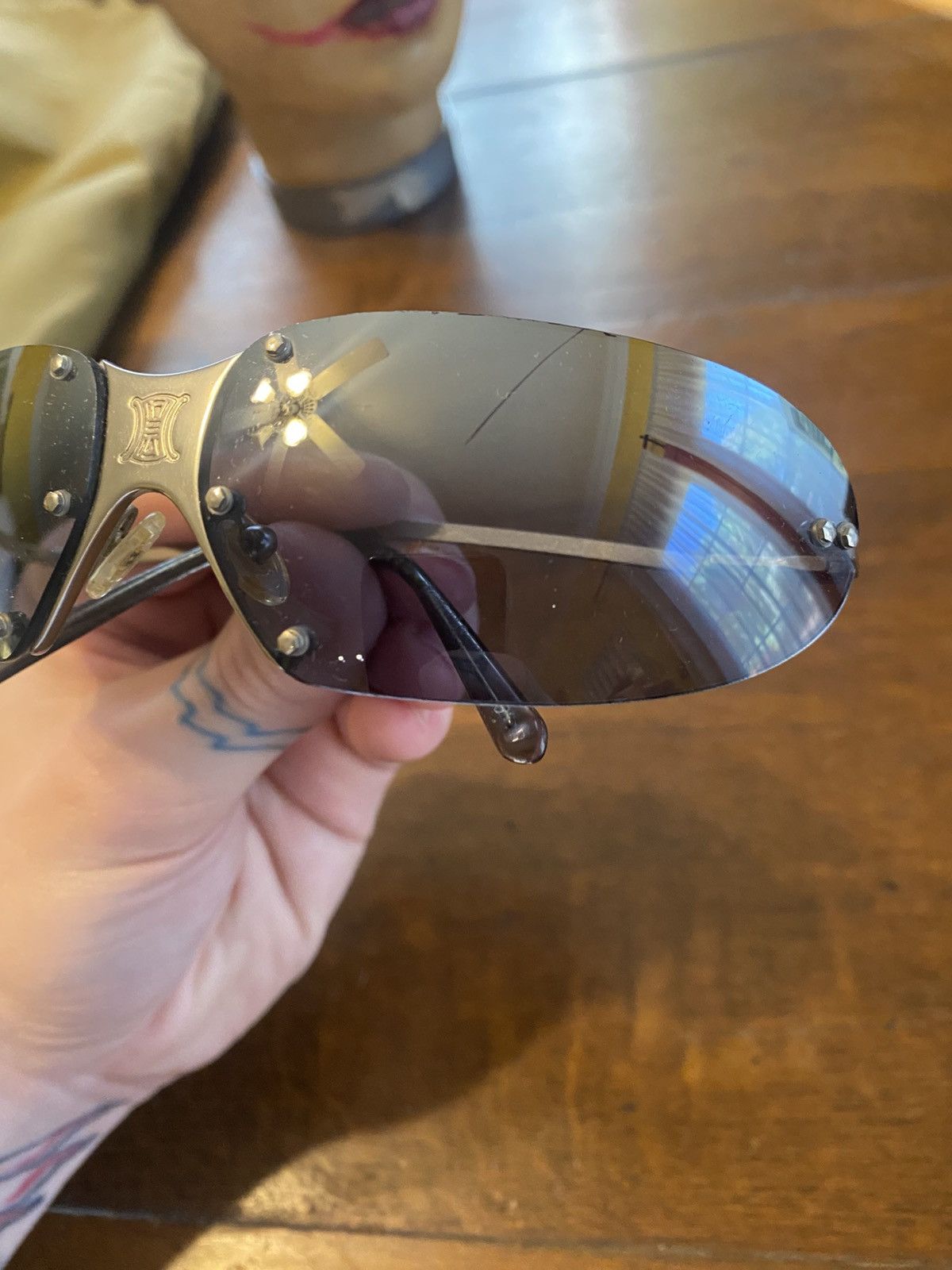 Celine × Designer × Vintage celine sc1032 vintage 2003 rimless sunglasses Size ONE SIZE - 5 Thumbnail