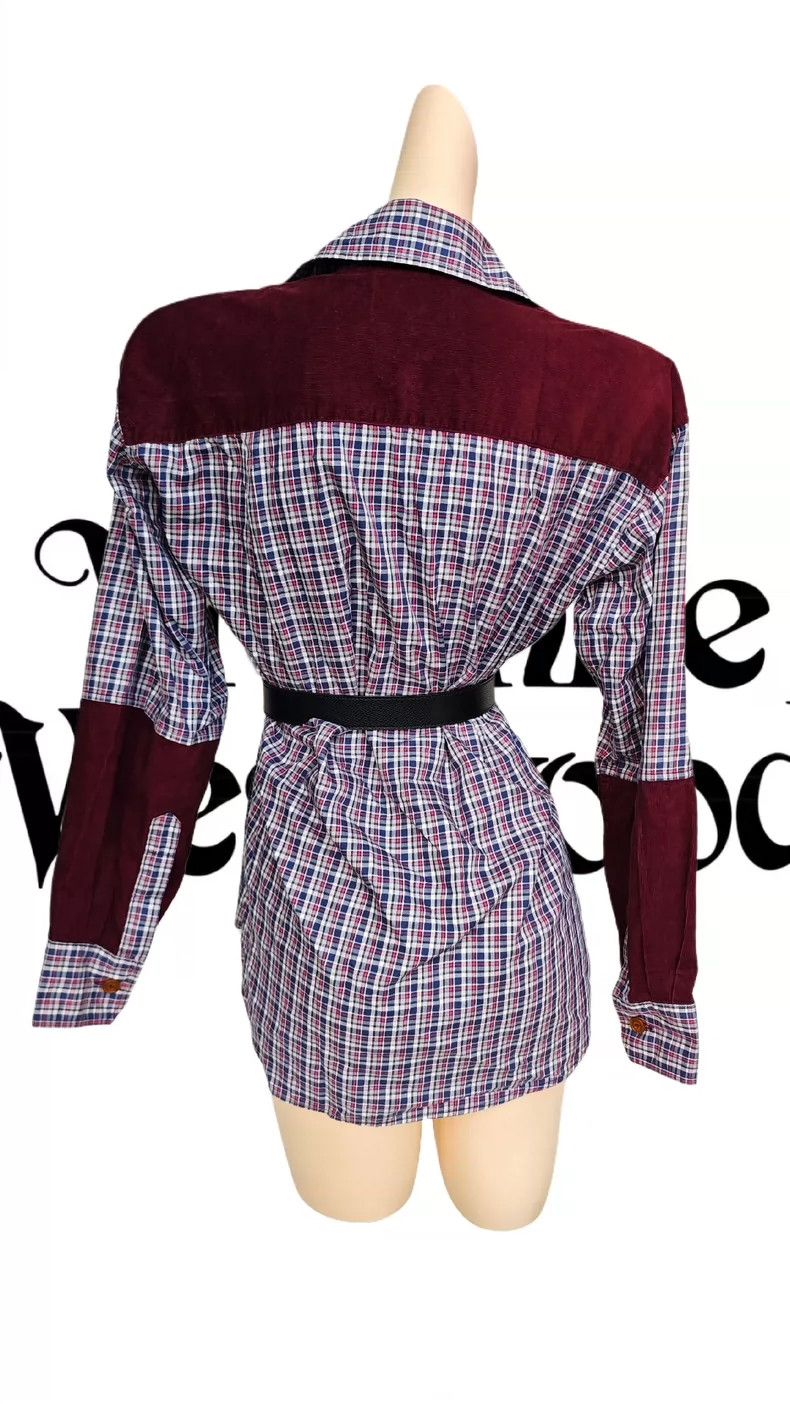 Vivienne Westwood Vivienne Westwood Patchwork corduroy checkered shirt Size M / US 6-8 / IT 42-44 - 6 Thumbnail