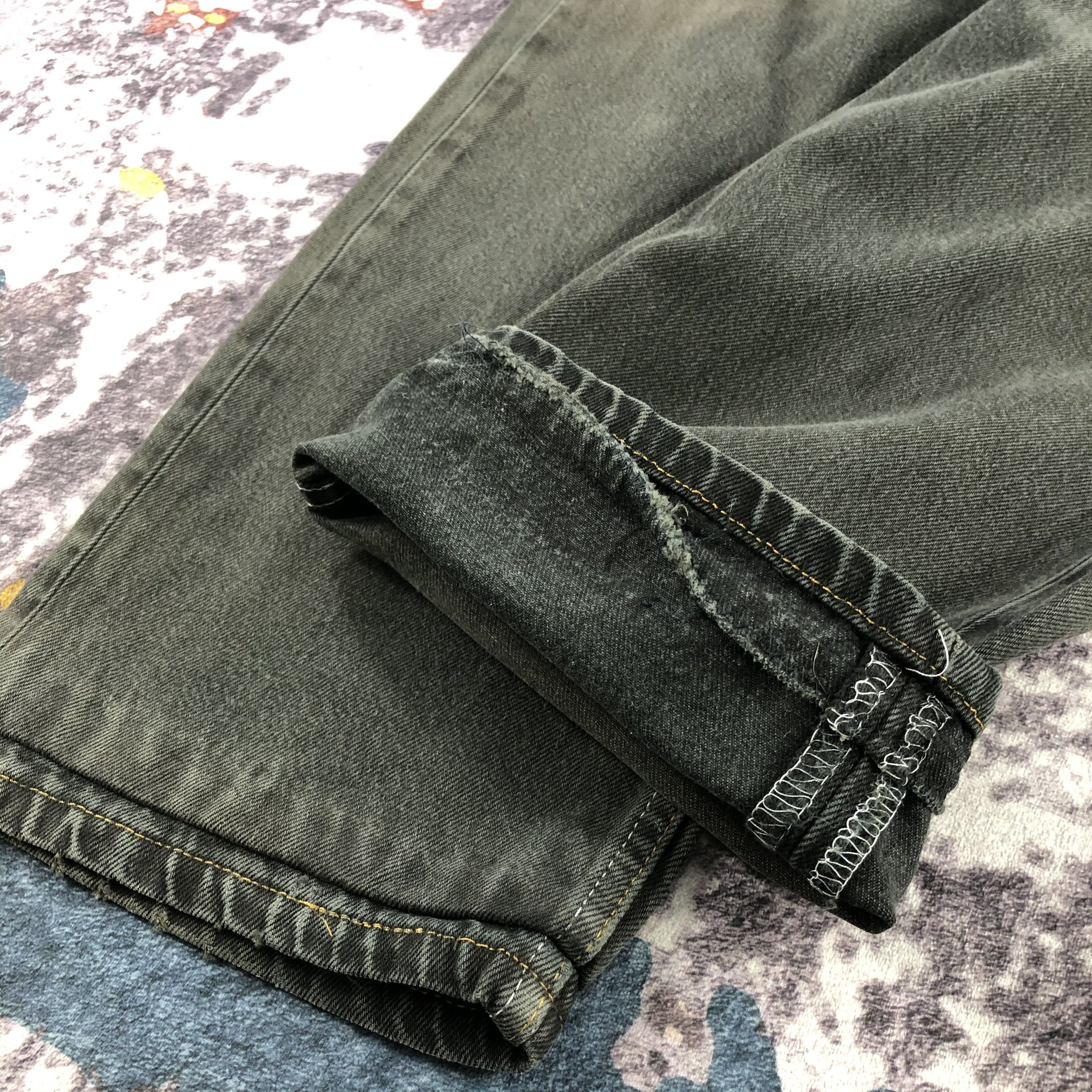 Levi's × Vintage 90s Vintage Faded Black Levis 501 Jeans-JM2508 Size US 37 - 6 Thumbnail