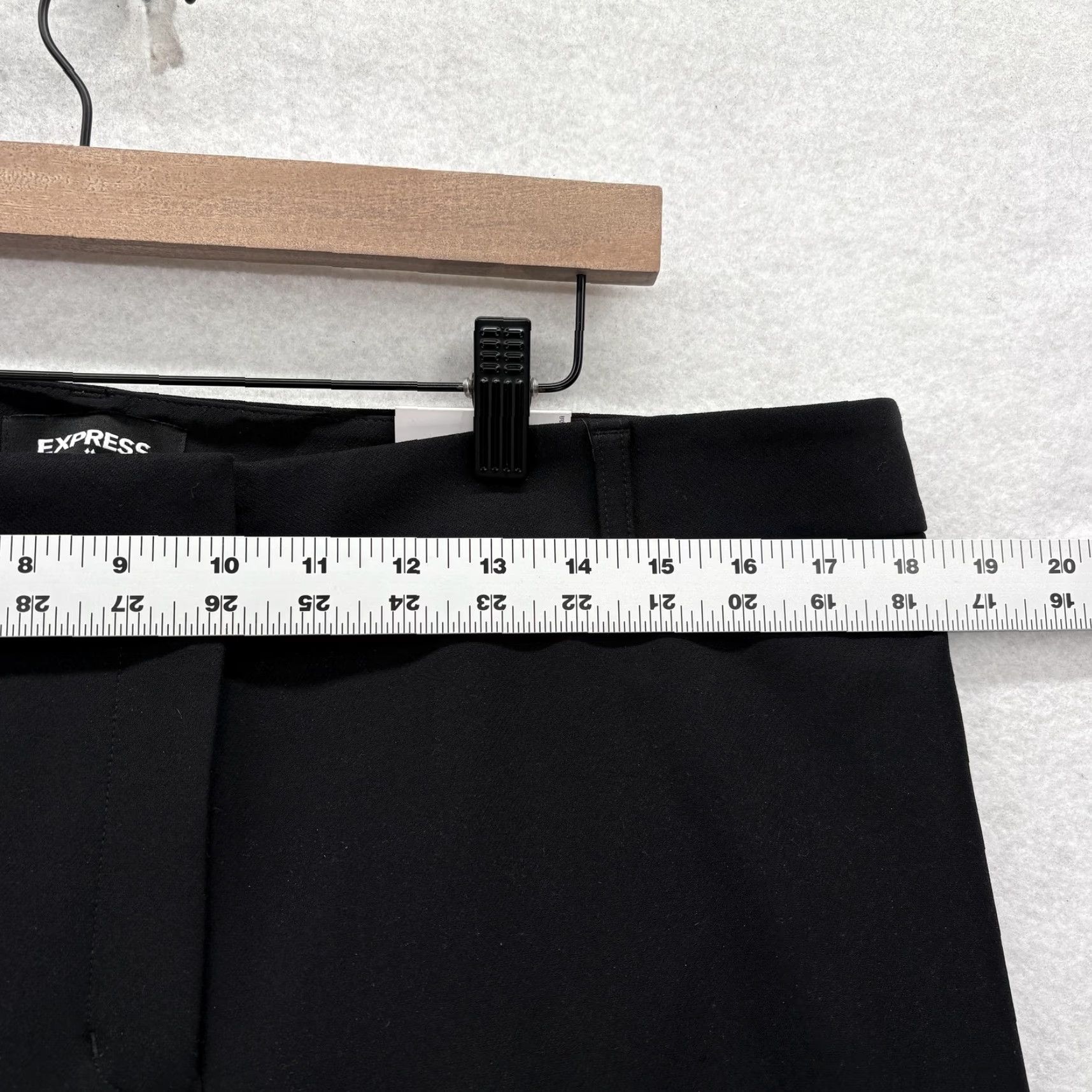 Express Express Skinny Mid Rise Dress Pants Womens 14S Black Stretch Work Career NWT Size 36" / US 14 / IT 50 - 7 Thumbnail