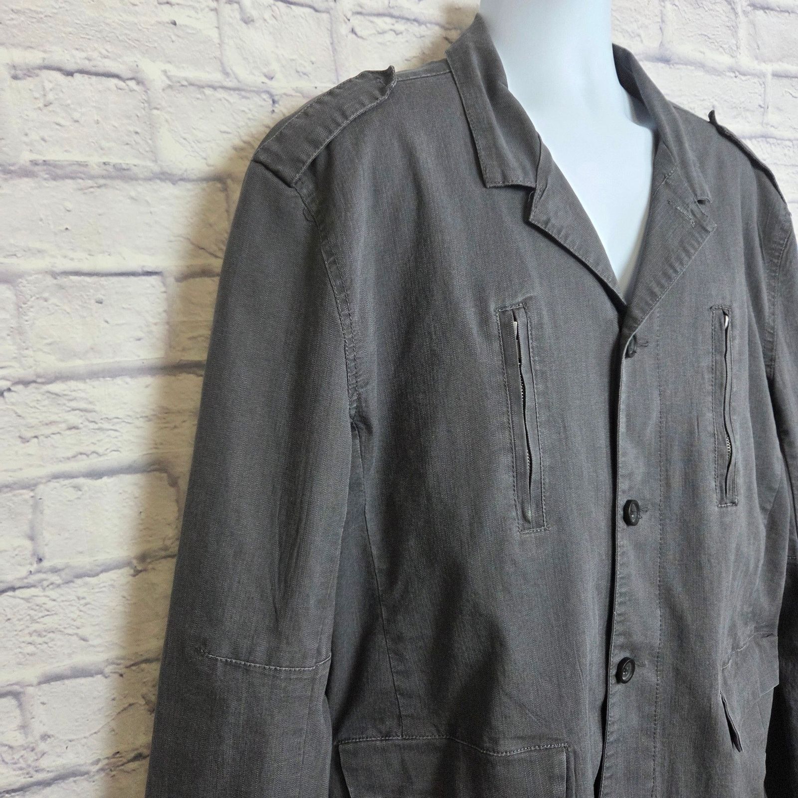 Apt. 9 Apt.9 Jacket XXL Military/Utility Style Pockets Gray FLAW Size US XXL / EU 58 / 5 - 6 Thumbnail
