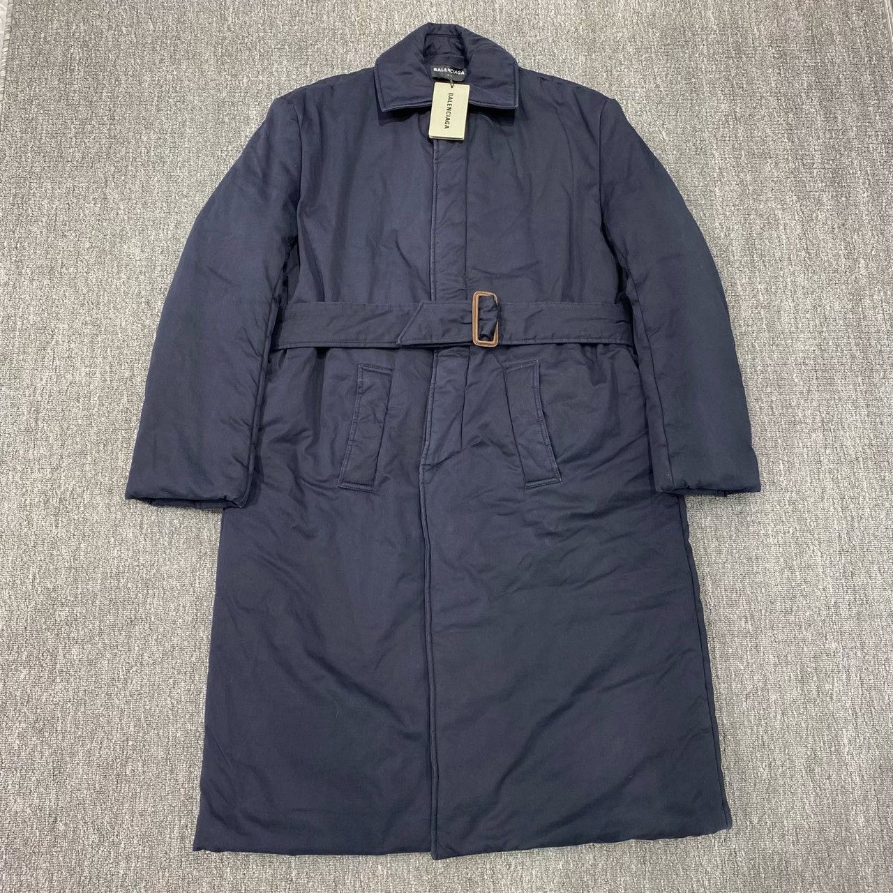 Balenciaga Balenciaga Blue Puffer Coat Size US S / EU 44-46 / 1 - 1 Thumbnail
