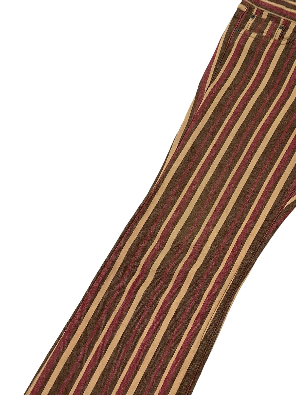 Japanese Brand Flare Jeans 291295 Homme Japan Striped Pant 6🟦2 Size US 32 / EU 48 - 6 Thumbnail