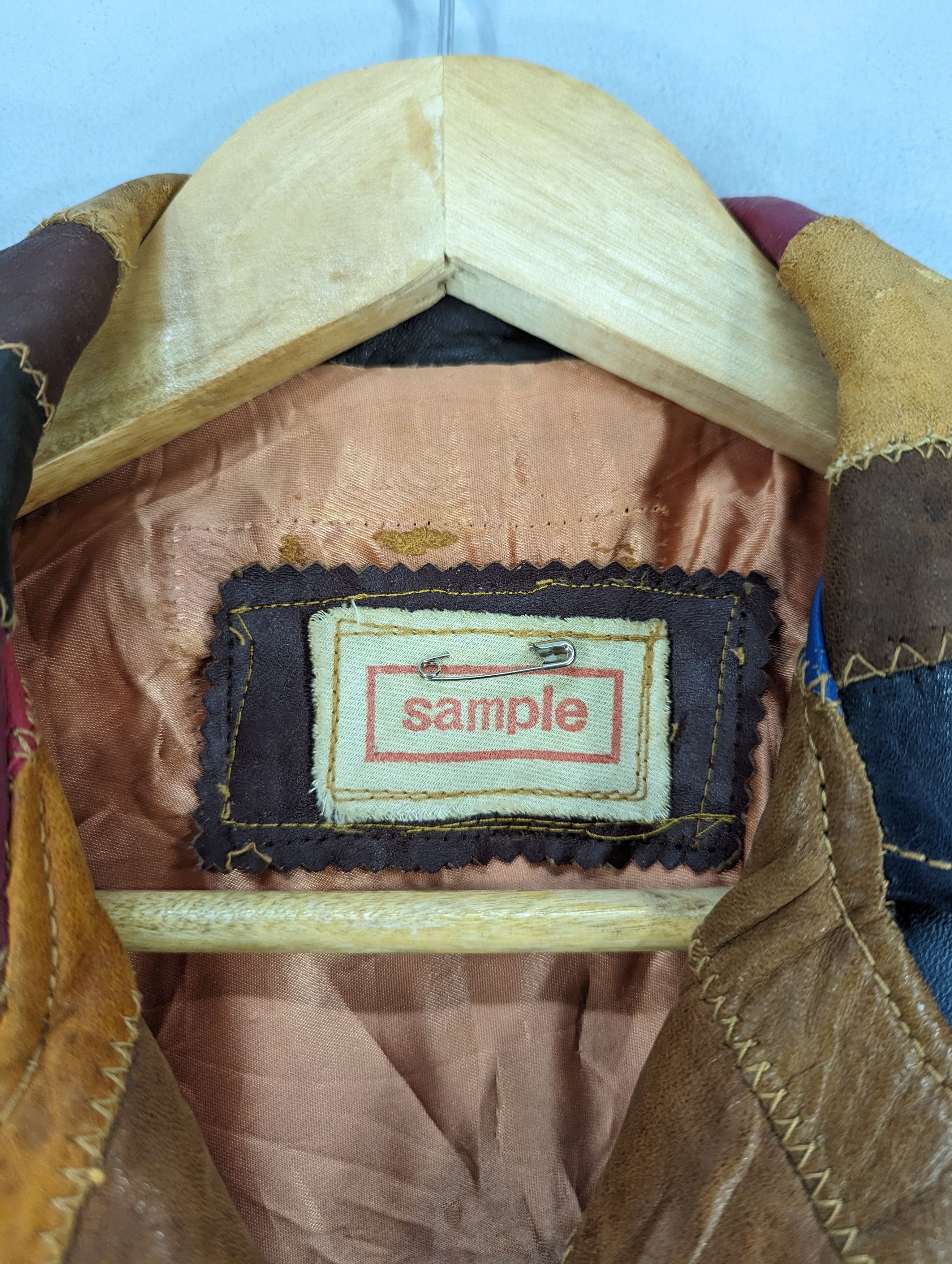 Vintage 🔥RARE🔥Vintage Unbrand Patchwork Leather Jacket Size XS / US 0-2 / IT 36-38 - 11 Thumbnail