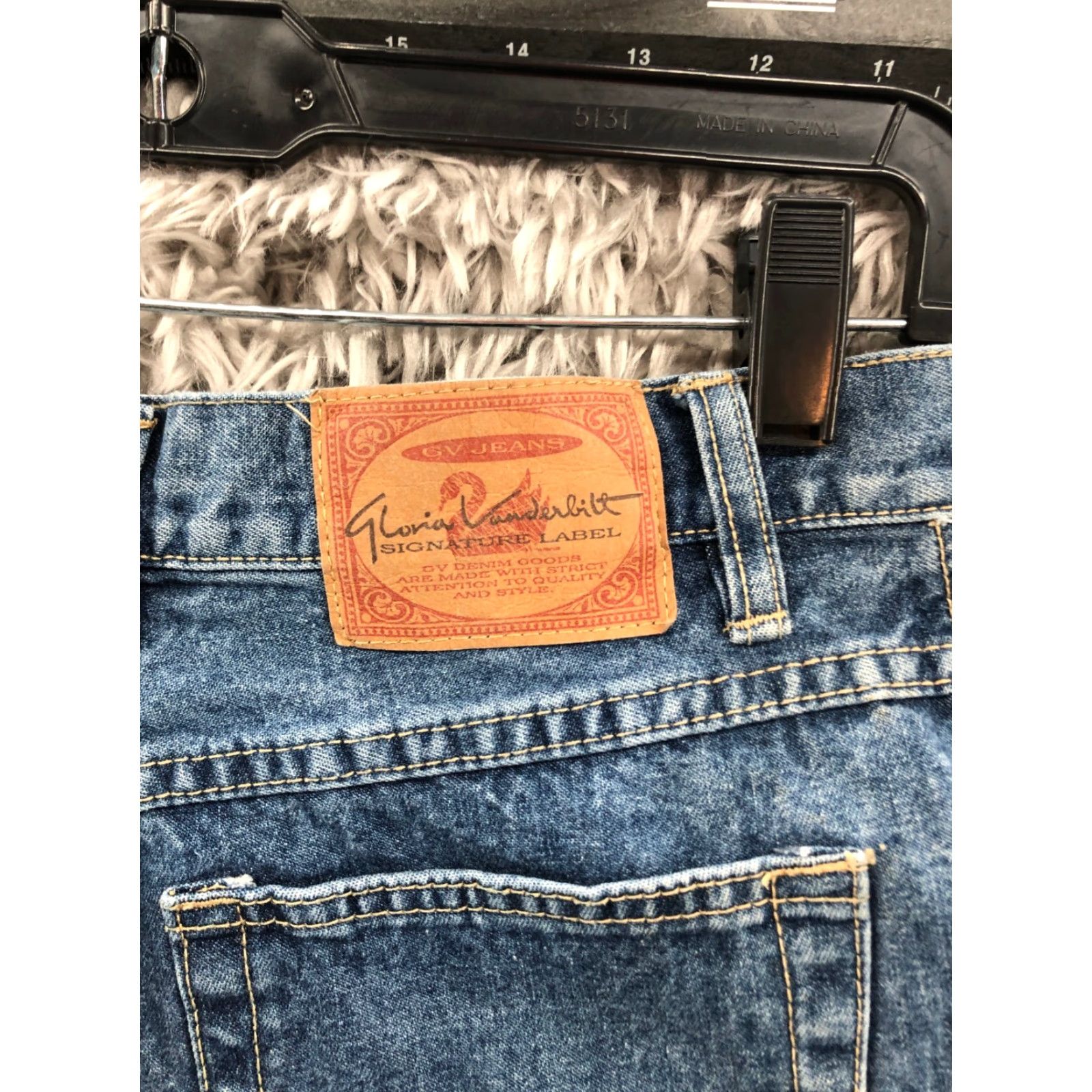 Gloria Vanderbilt Gloria Vanderbilt Signature Label Mom Jeans 14P Petite Womens Blue Denim Size 36" / US 14 / IT 50 - 6 Thumbnail