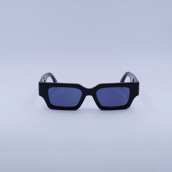 Palm Angels Palm Angels PERI086 HYDE 1045 Sunglasses Black Rectangle Size ONE SIZE - 4 Thumbnail