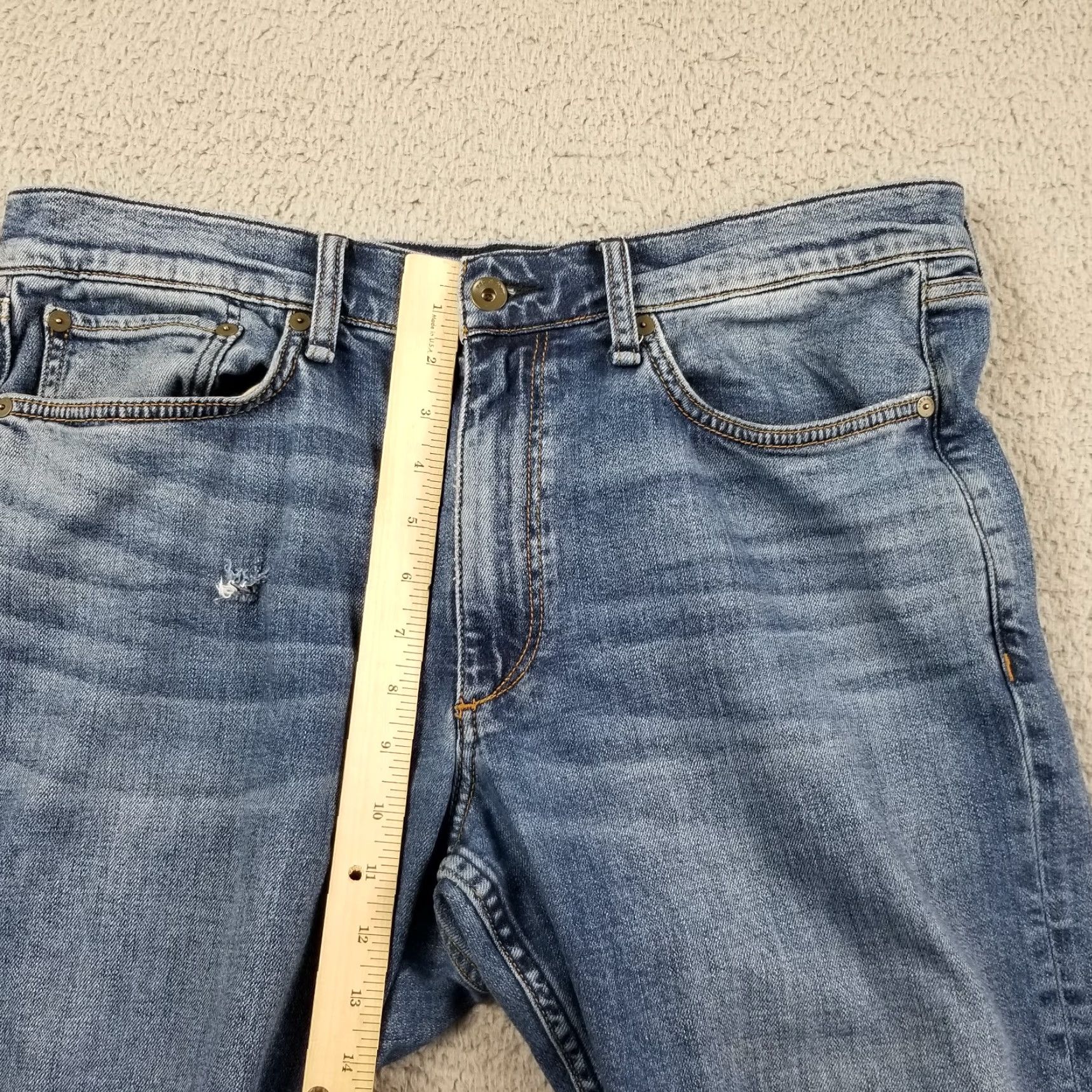 Rag & Bone rag & bone Fit 2 Slim Denim Jeans 34x32 Dusty Trail Distressed Men Slim 5-Pocket Solid Cotton Blend Vintage No N/A Size US 34 / EU 50 - 4 Thumbnail