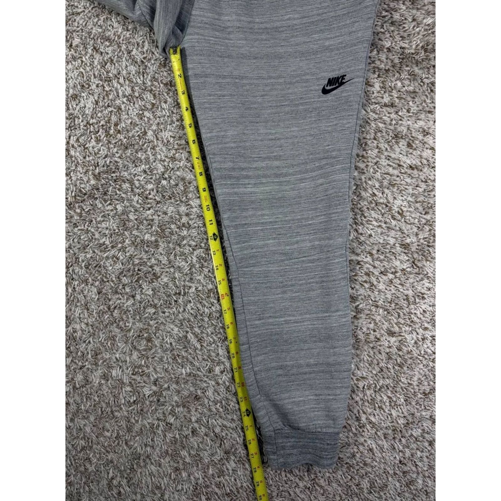 Nike Nike Jogger Mens L Gray Tech Fleece Joggers Heather Black Men Size US 33 - 5 Thumbnail