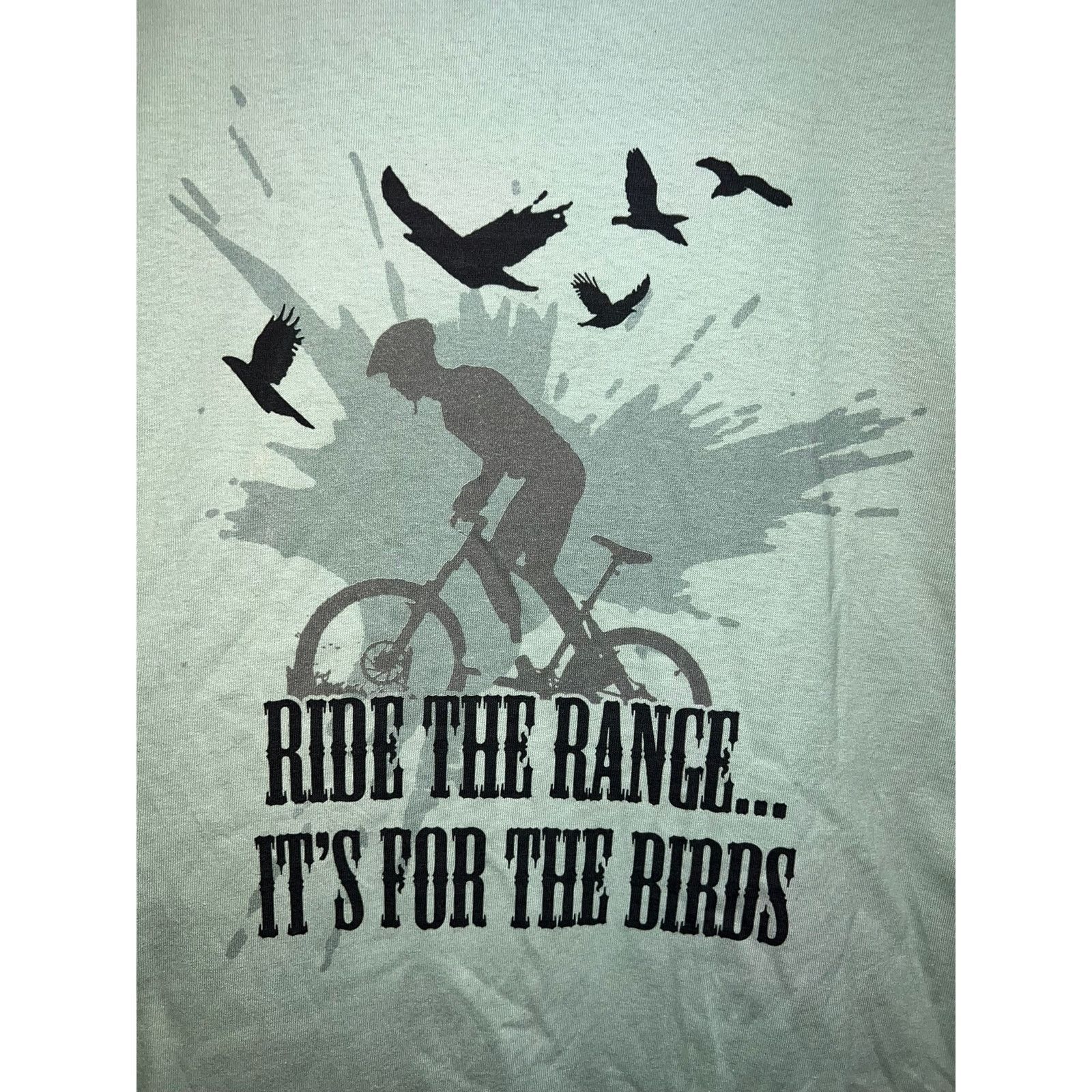Gildan Chico Basin Ranch Shirt Hike The Plains Green Bike Hiker M Size US M / EU 48-50 / 2 - 2 Thumbnail