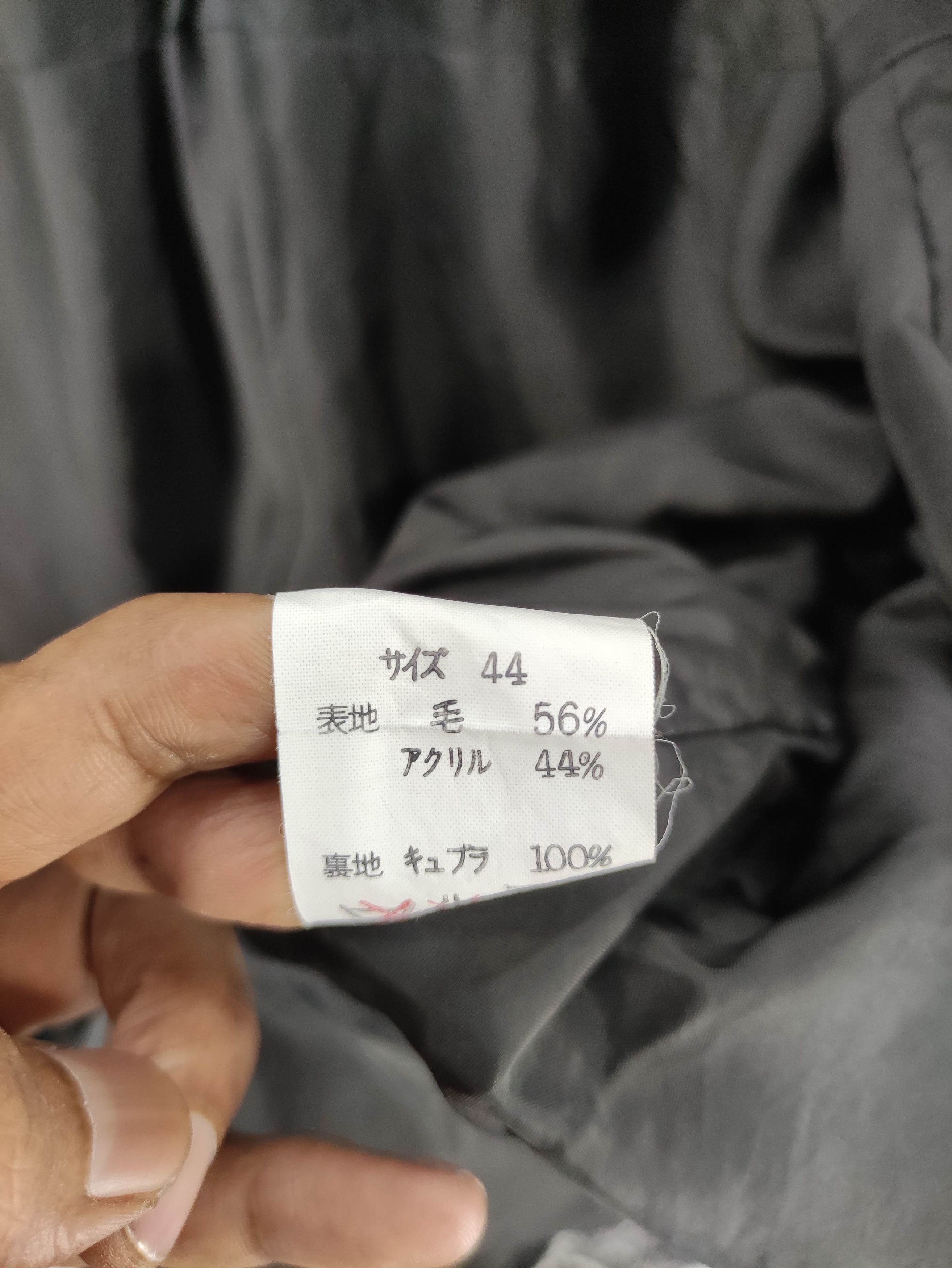 Japanese Brand Vintage Franca V. paoloni Wool Coat Jacket Size M / US 6-8 / IT 42-44 - 8 Thumbnail