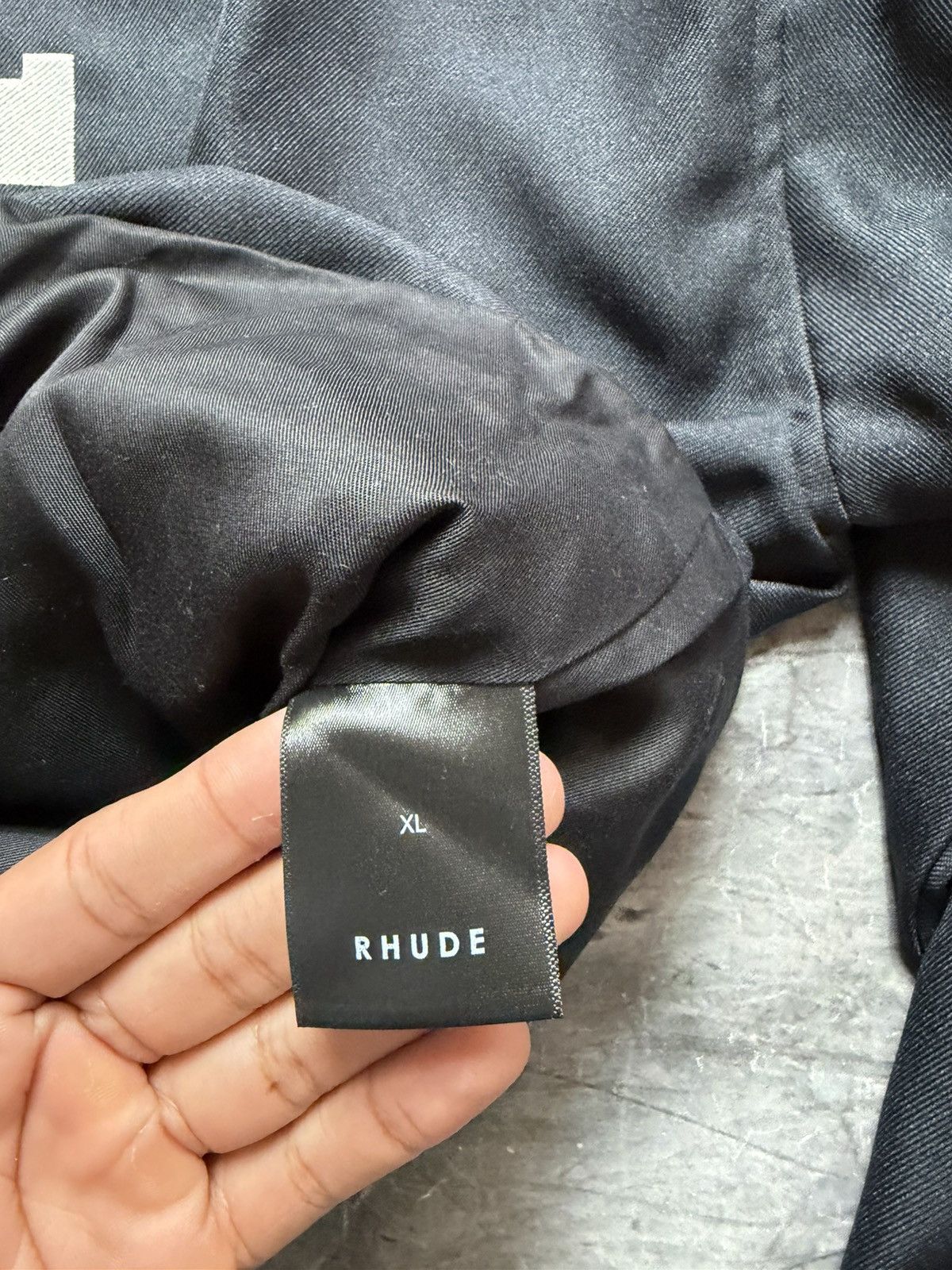 Rhude Rhude Logo Wool Work Jacket in Black Size US L / EU 52-54 / 3 - 6 Thumbnail