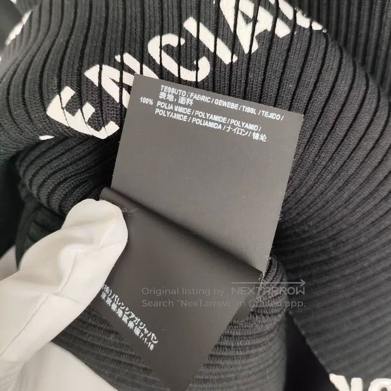 Balenciaga Balenciaga Long Sleeve Knitted Sweater Size S Black Size US S / EU 44-46 / 1 - 5 Thumbnail