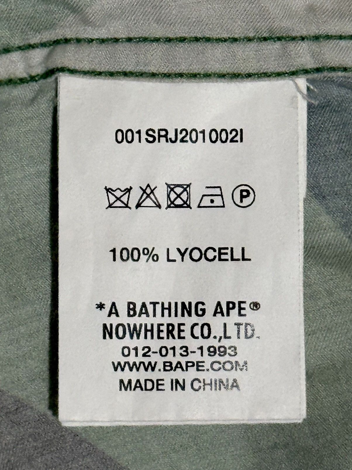 Bape Bape ABC Camo Open Collar Shirt Green Size US XL / EU 56 / 4 - 5 Thumbnail
