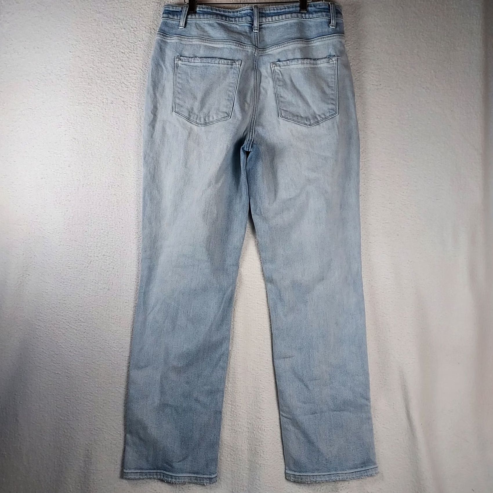Vintage Flying Monkey Women’s Jeans Size 31 Light Wash Denim 5-Pocket Stretch Cotton Straight Size 24" / US 00 / IT 34 - 2 Thumbnail