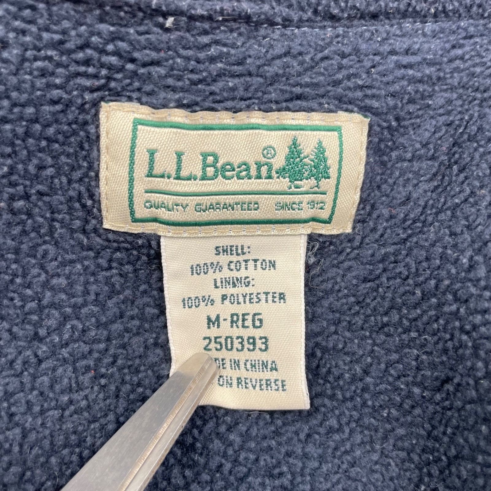L.L. Bean LL Bean Men's Fleece Lined Flannel Work Shirt Shacket Navy/B Size US M / EU 48-50 / 2 - 4 Thumbnail