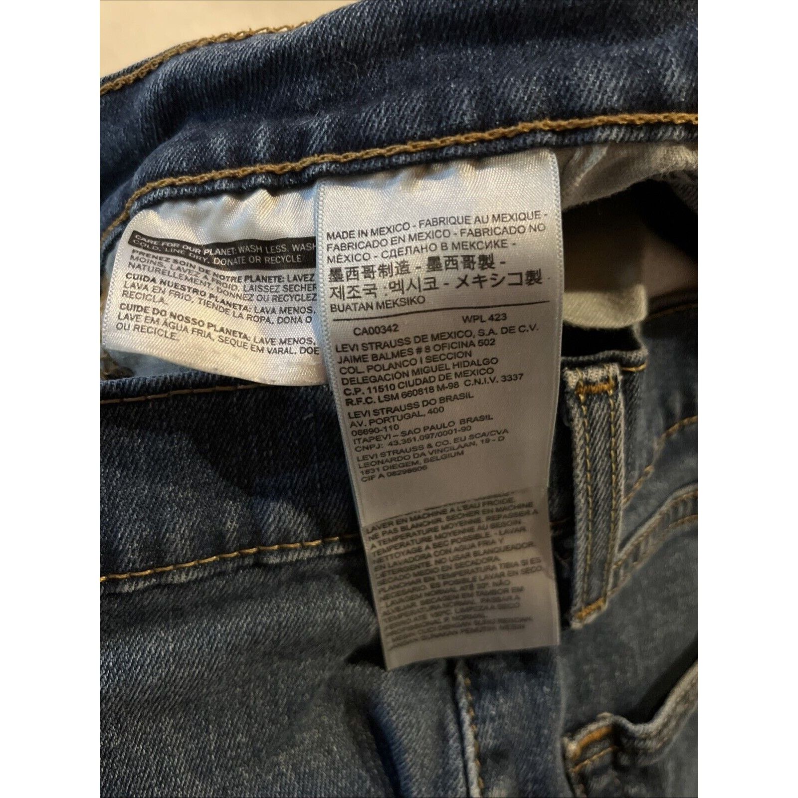 Levi's Levi’s 505 Jeans Men’s 32x32 Reg Straight Denim Cotton Blue Size US 31 - 13 Thumbnail