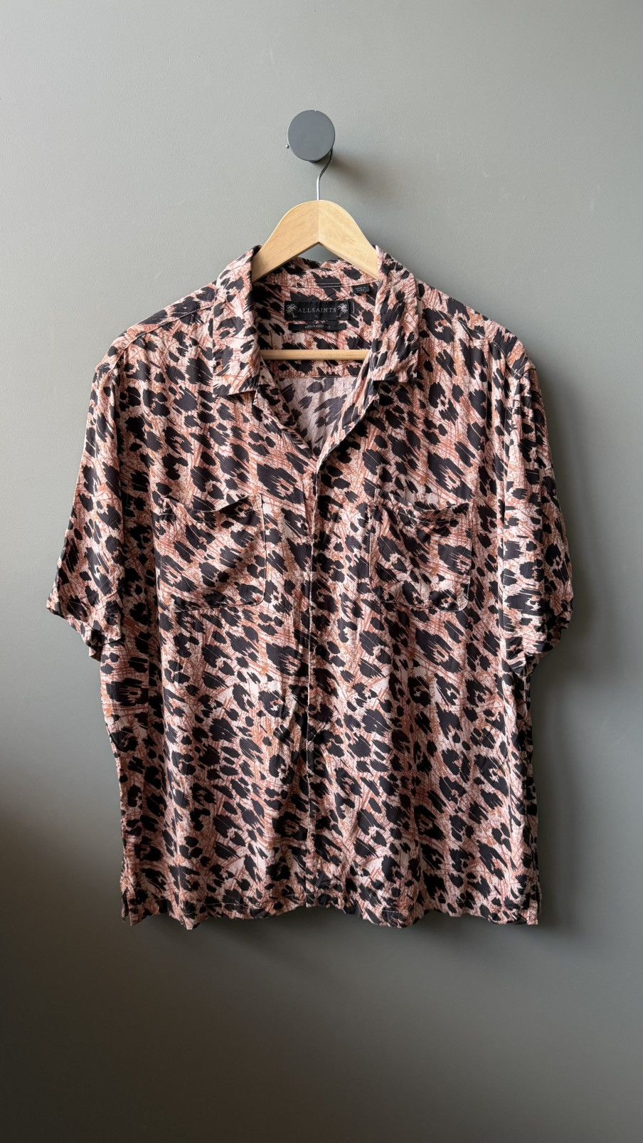 Allsaints Allsaints Monteray SS Leopard Shirt Size L Size US L / EU 52-54 / 3 - 1 Thumbnail