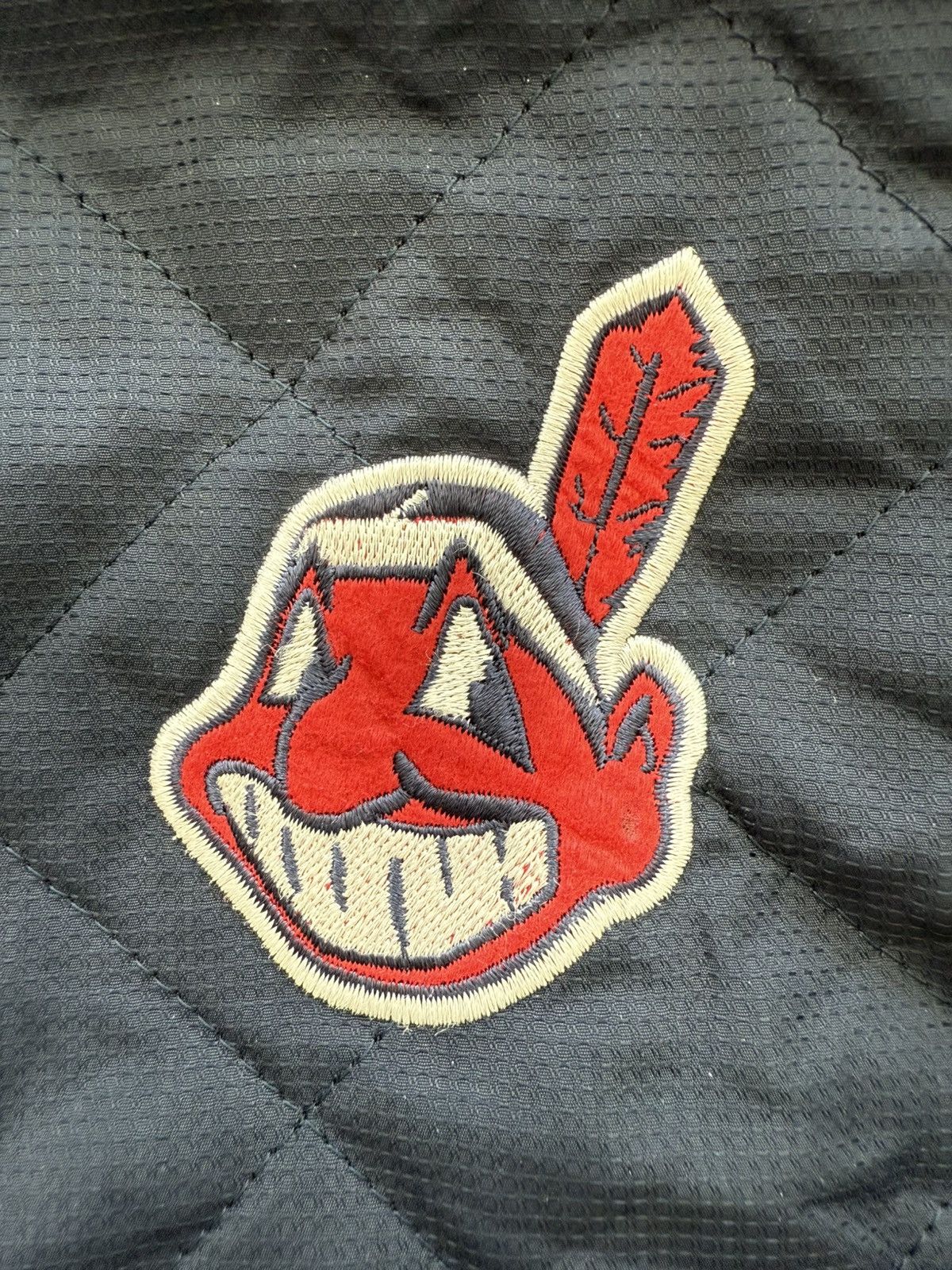 MLB Vintage Cleveland Indians Guardians Def Jam Zip Jacket Size US XL / EU 56 / 4 - 3 Thumbnail