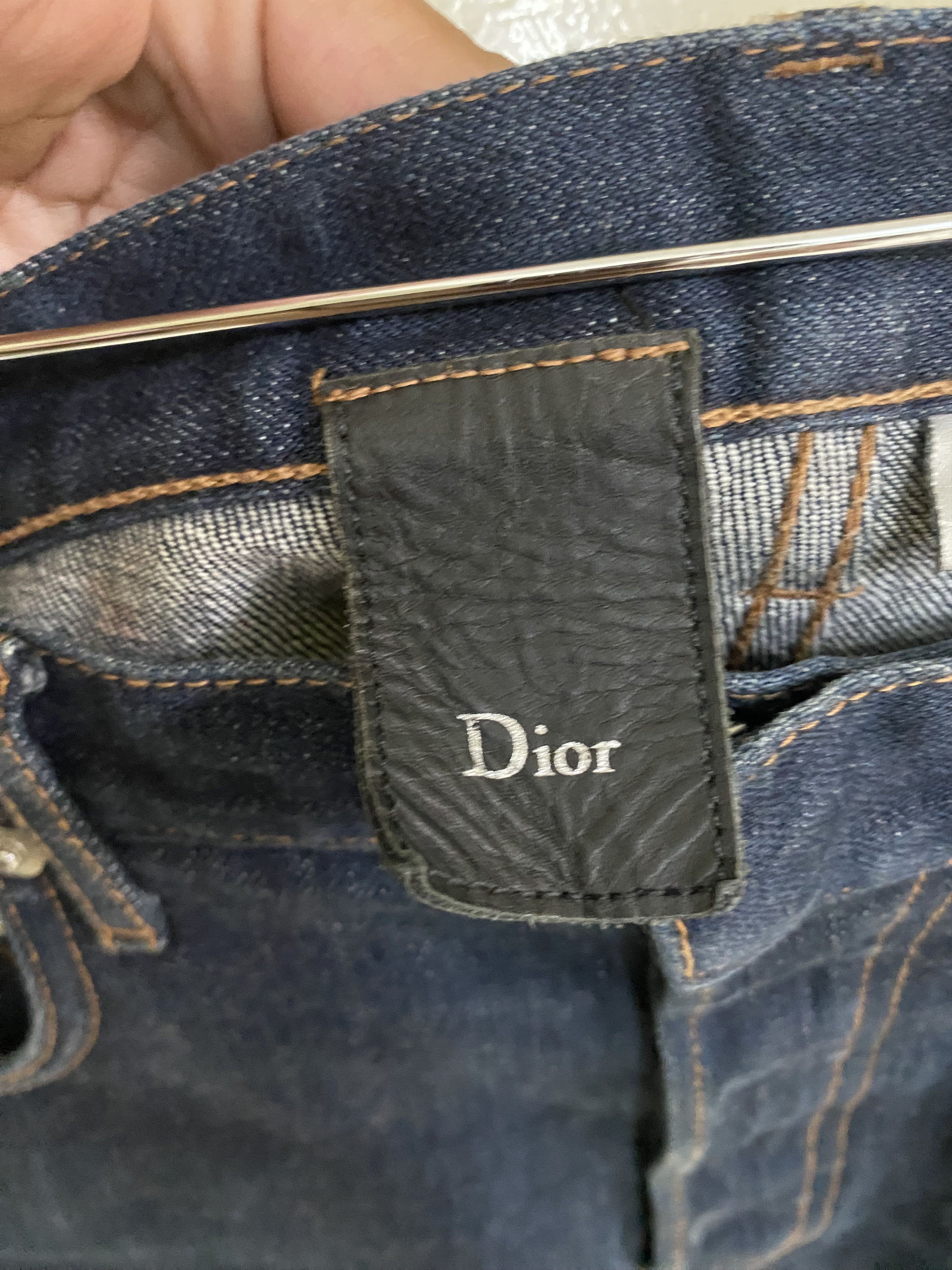 Dior 05 Hedi Slimane Dior Homme Raw Indigo Silver Selvedge Denim Size US 32 / EU 48 - 7 Thumbnail