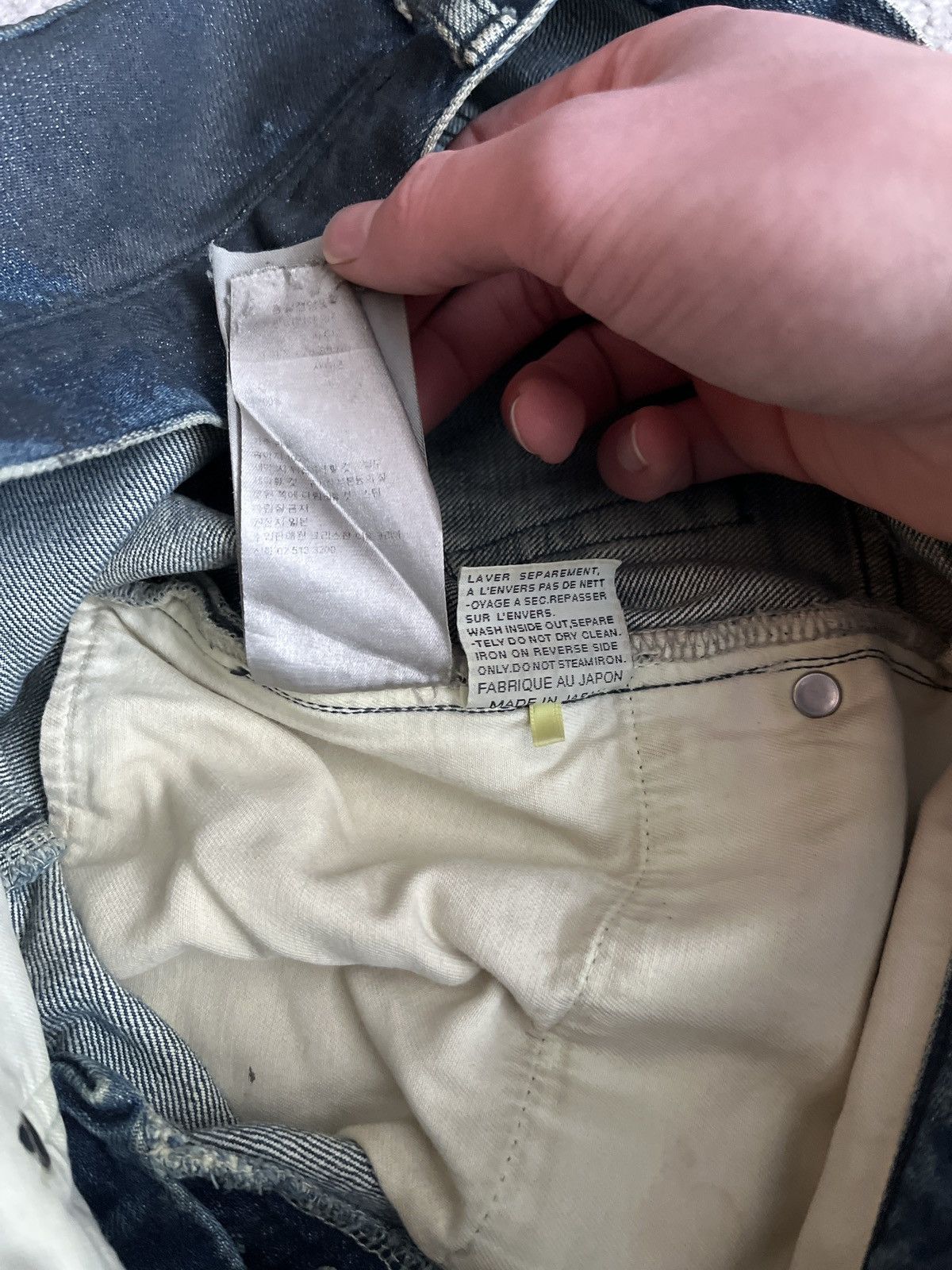 Dior Dior KVA waxed mud wash jeans Size US 29 - 9 Thumbnail