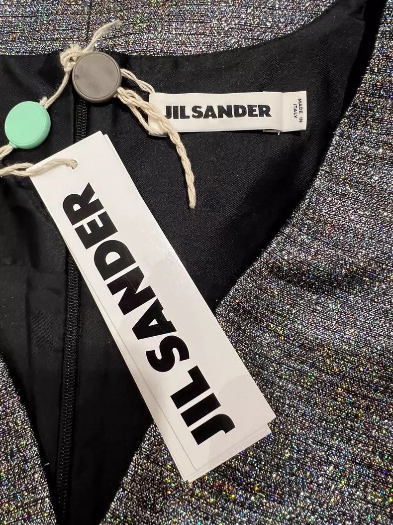 Jil Sander Jil Sander Metallic fabric dress Size XS / US 0-2 / IT 36-38 - 8 Thumbnail